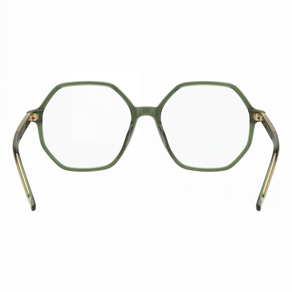Gafas cuadradas Hugo Boss Boss 1528 verdes para mujer, magnesio 54mm