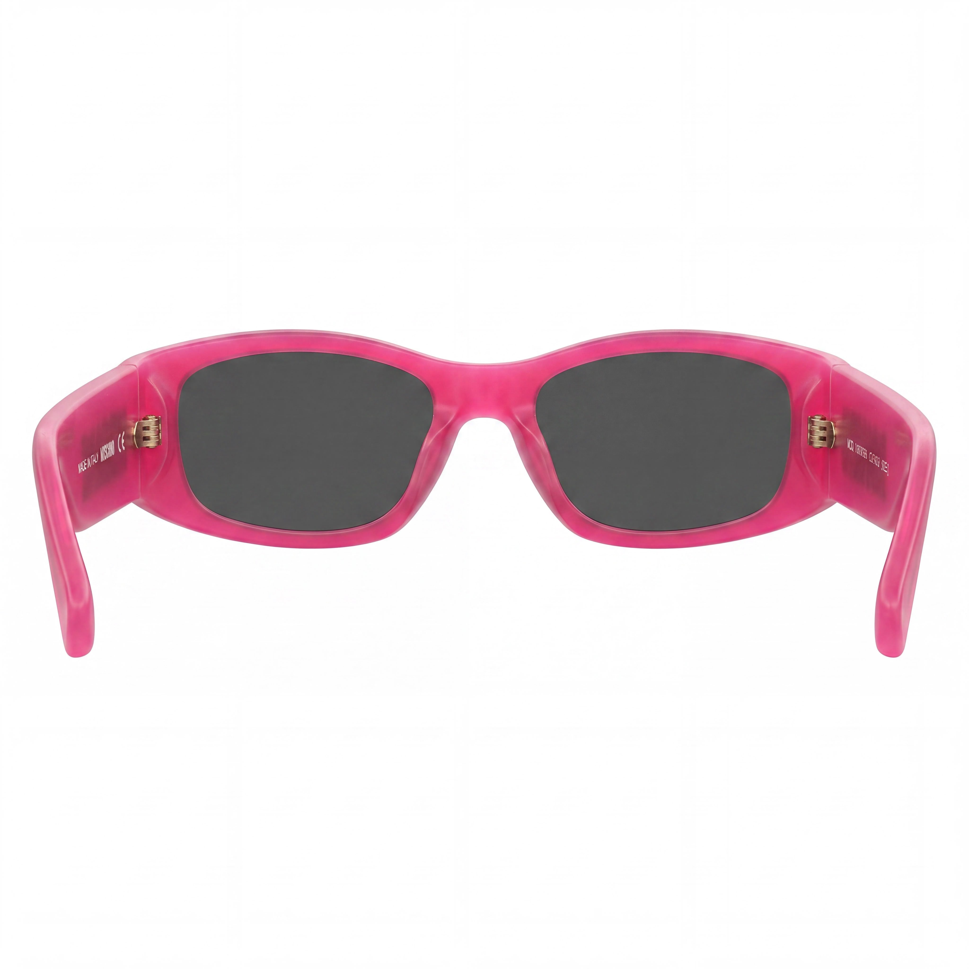 Gafas de sol Moschino Modern MOS145/S para mujer, montura de plástico rectangular fucsia, lentes grises, 55 mm, Photo 3
