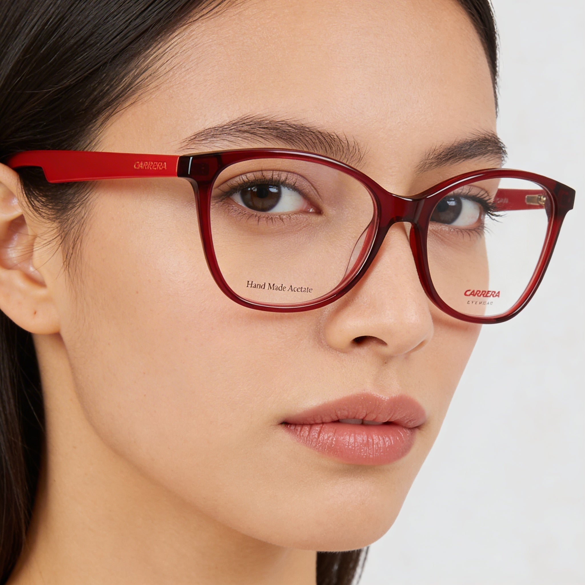 Carrera Ca 5501 Women's Burgundy Red Metallized Plastic non- Clear Lens Optical Eyeglasses 52mm, Photo 4