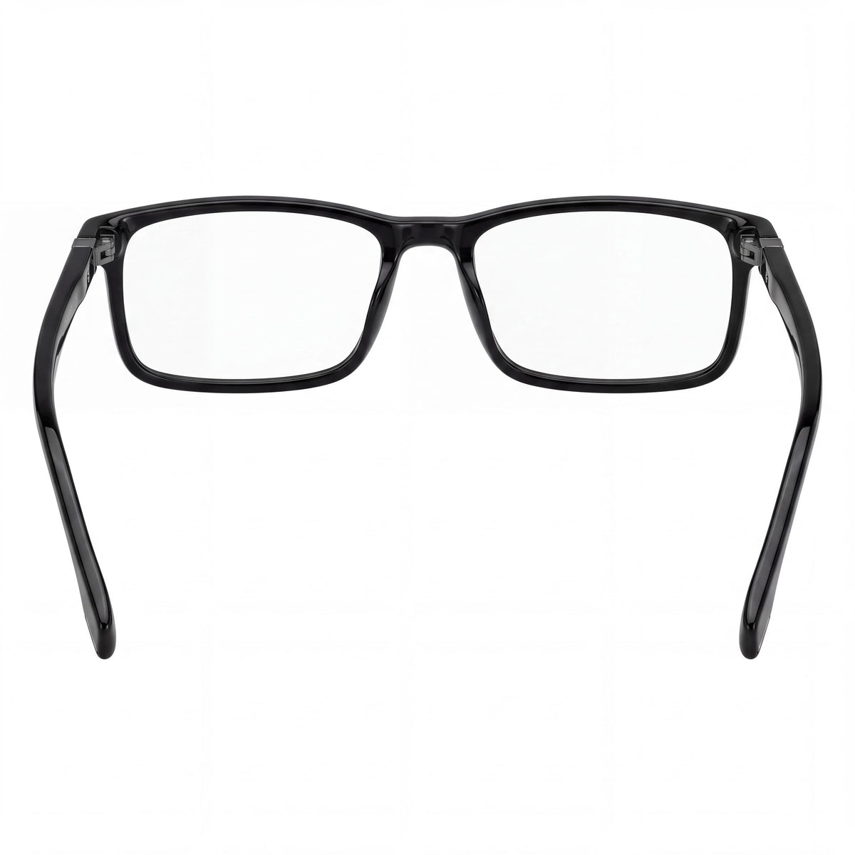 HUGO BOSS 1493 Gafas graduadas clásicas para hombre con montura de acetato negro y acabado de rutenio, bisagras flexibles de 360° y lentes de 55 mm, Photo 3