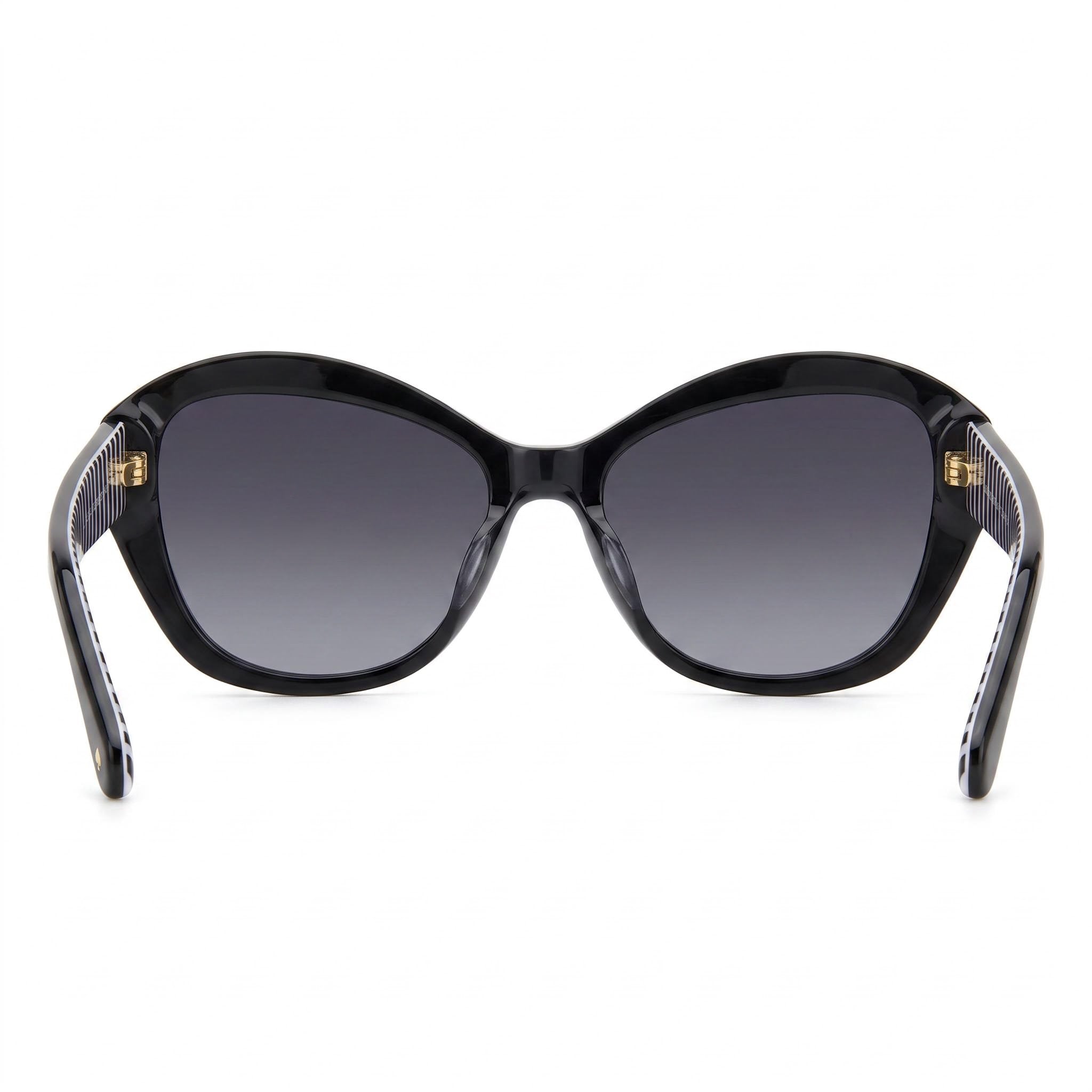 kate spade new york Women's Casual Acetate Black Dark Grey Shaded Frame Dark Grey Shaded Lens Sunglasses 54mm, Photo 4