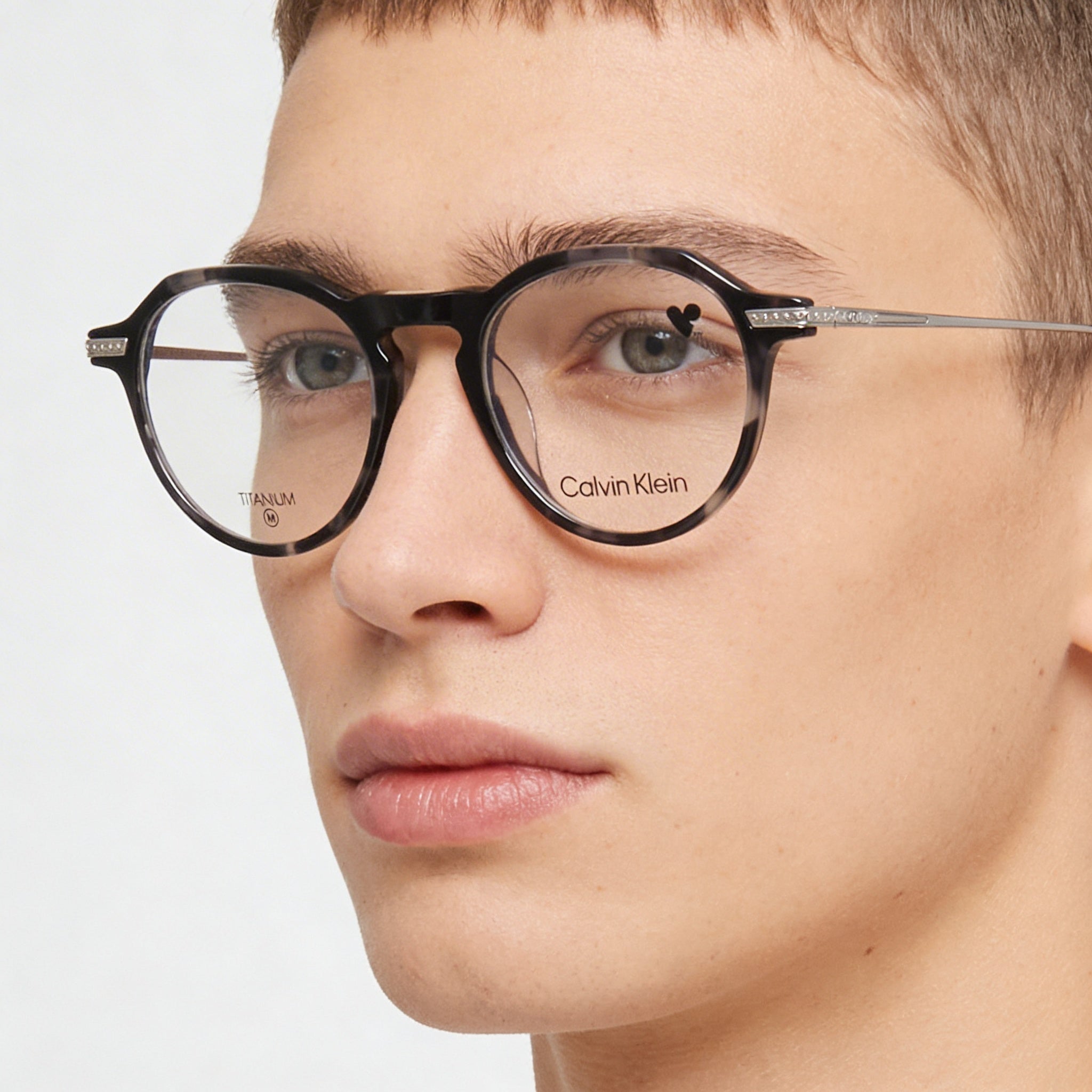 Calvin Klein Modern CK23532T Unisex Acetate Grey Havana Frame Polycarbonate Non-polarised Lens 48mm, Photo 3