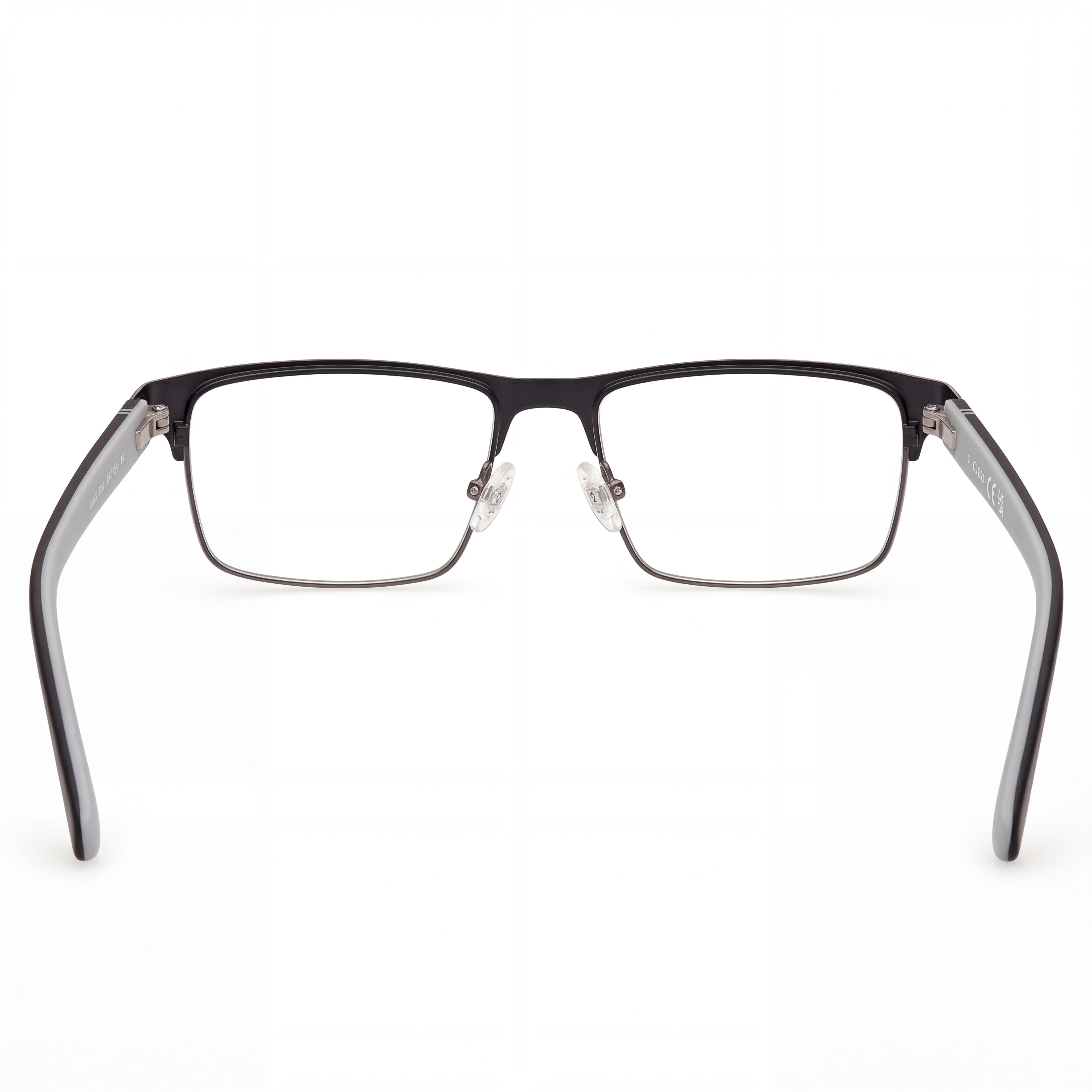 Gafas Guess GU50131 rectangulares negras mate para hombre, 55mm, Photo 4