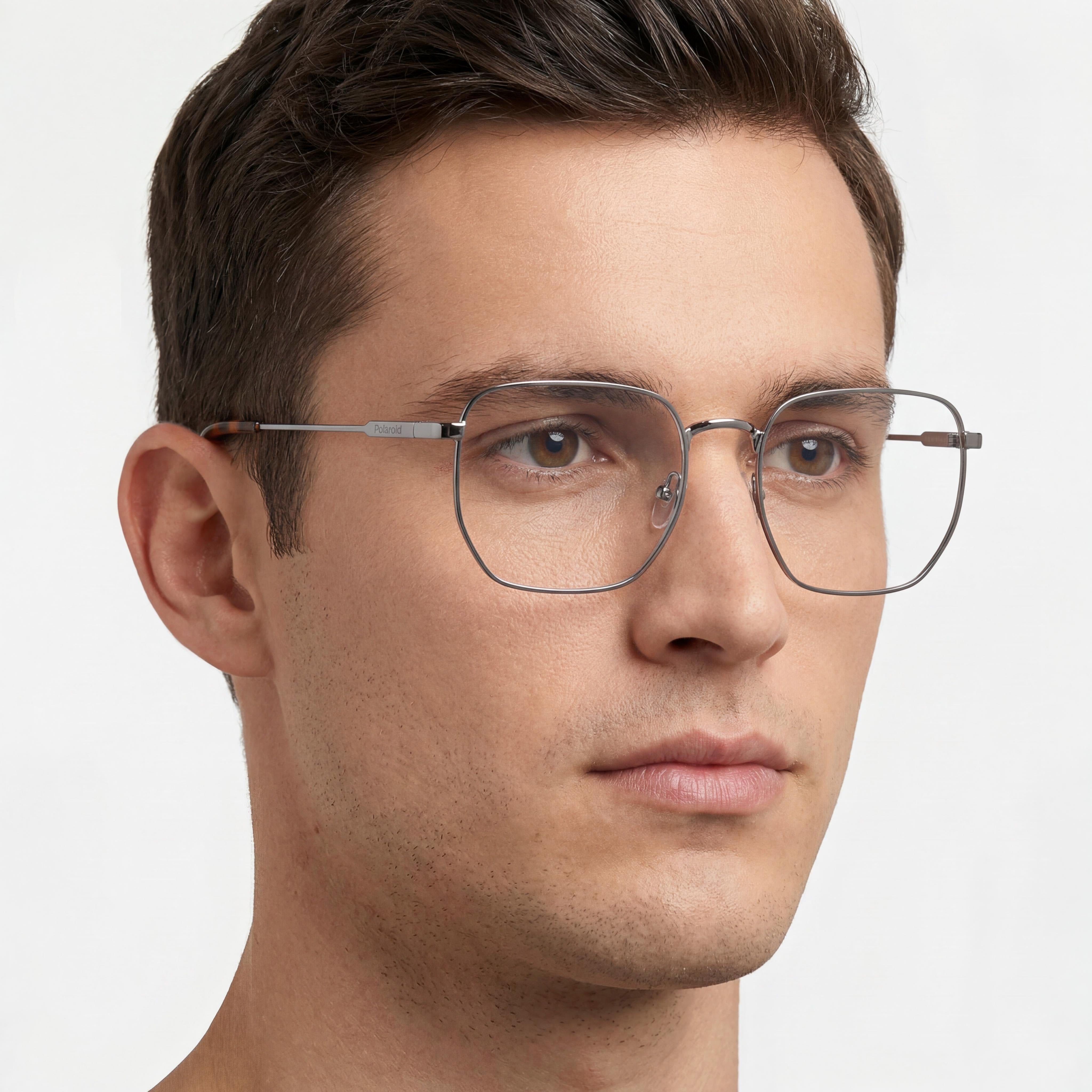 Polaroid Modern Men's Non-Polarised Acetate Dark Ruthenium Frame & Lens Sunglasses 54-19-140mm, Photo 4