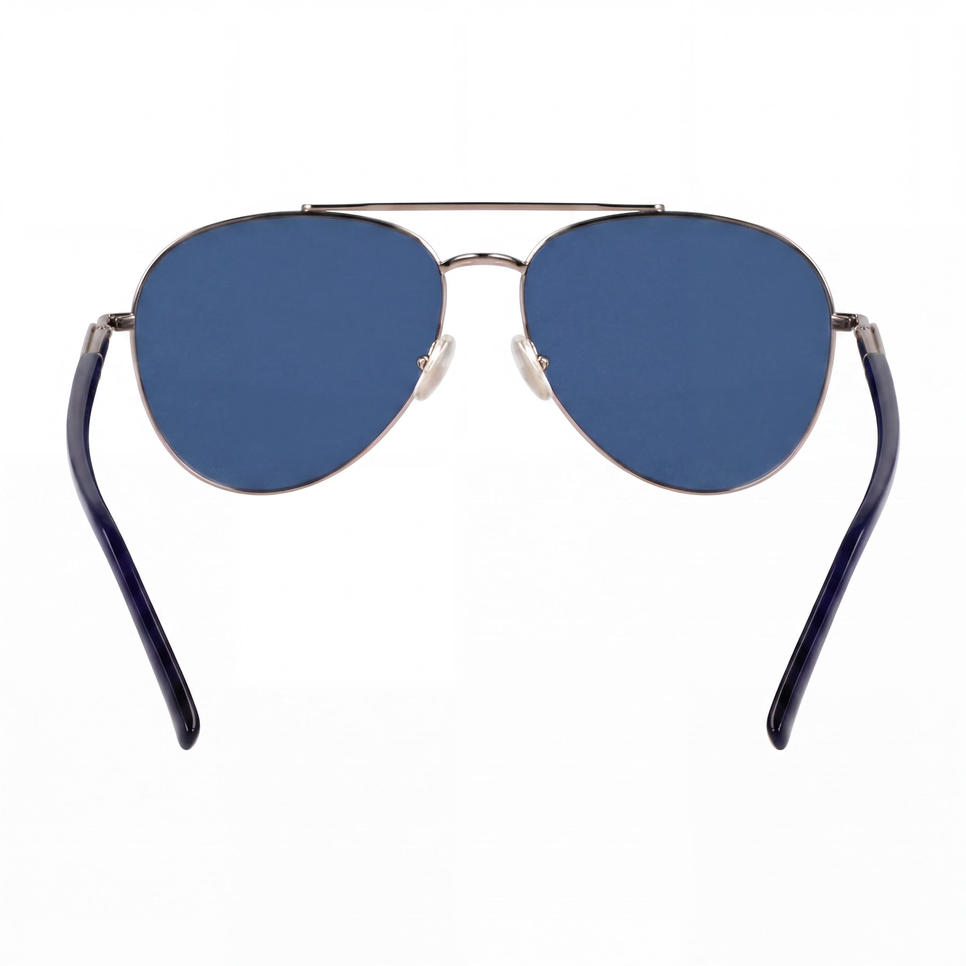 Ferragamo Modern Men's Light Ruthenium Blue Metal Sunglasses 61mm, Photo 4