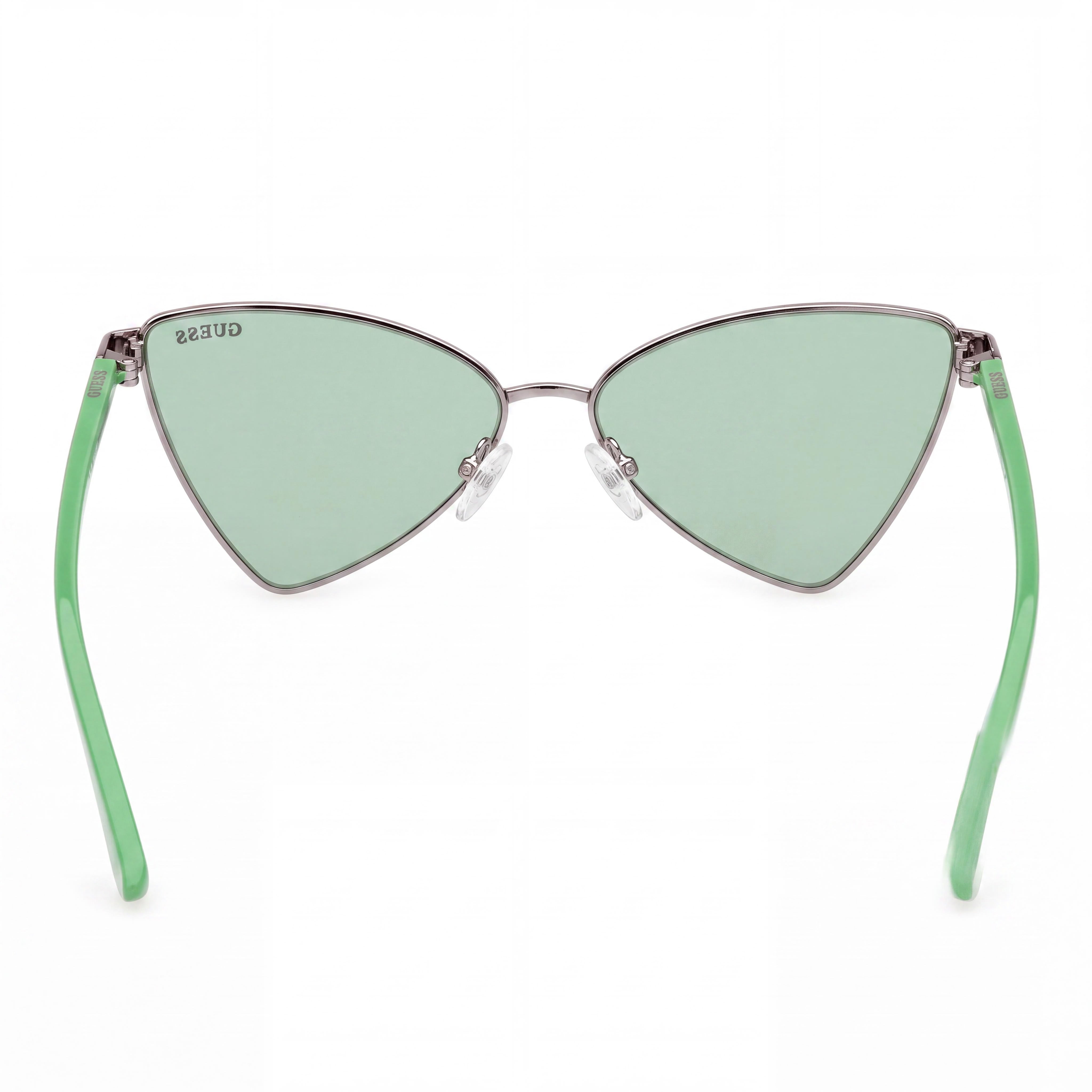 GAFAS DE SOL GUESS FEMENINAS CON PROTECCIÓN UV, Montura Metálica, Gunmetal, Degradado Verde, No Polarizadas, 55mm, Photo 4