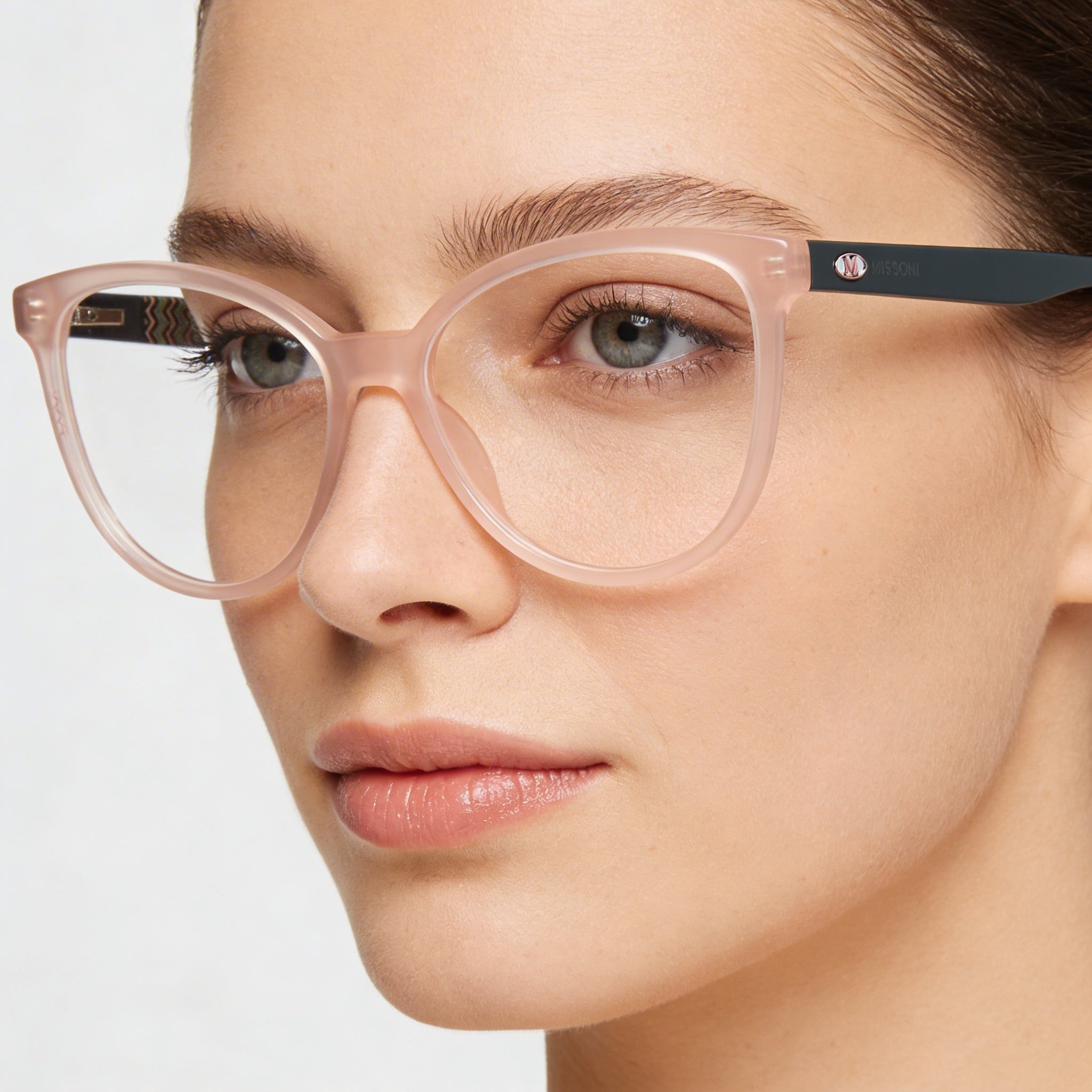 Montura de acetato rosa para mujer M Missoni MMI 0093, sin lentes, lente de 53 mm, puente de 15 mm, patilla de 140 mm, Photo 4