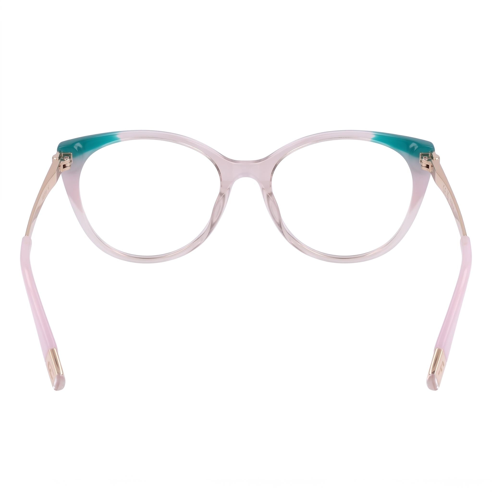 Furla Antique Pink Rectangle Eyeglasses for Women, Acetate 53mm, Photo 2
