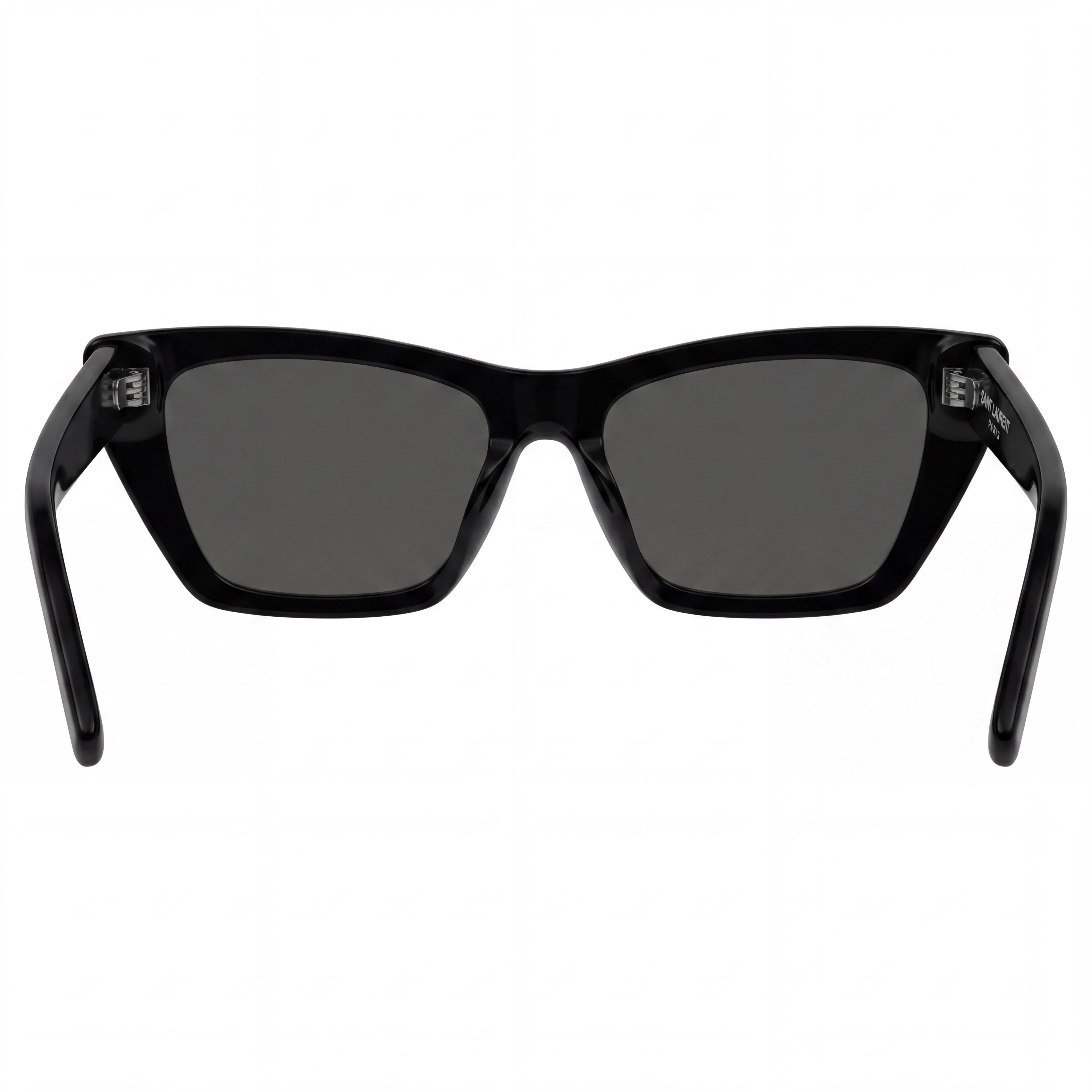 Gafas de sol Saint Laurent Classic para mujer, de plástico, negras y grises, no polarizadas, aptas para lentes recetados, protección UV, 53 mm, Photo 3
