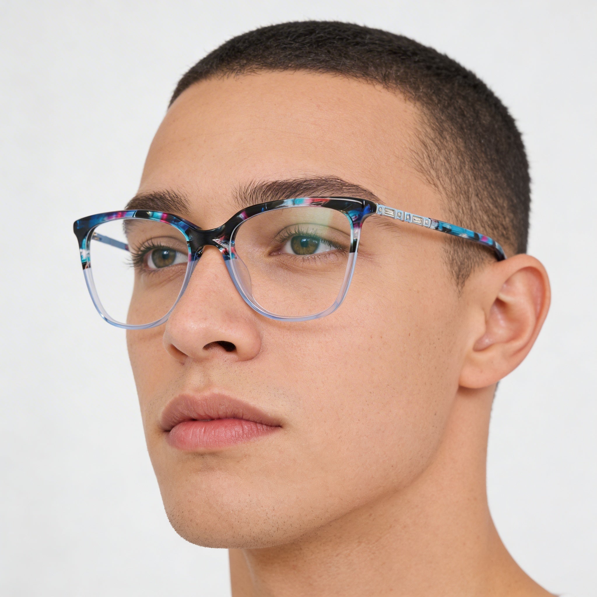 Gafas de sol bebe BB5191 para hombre, con montura metálica ligera y lentes de policarbonato, color azul, talla 54-17-135, Photo 4