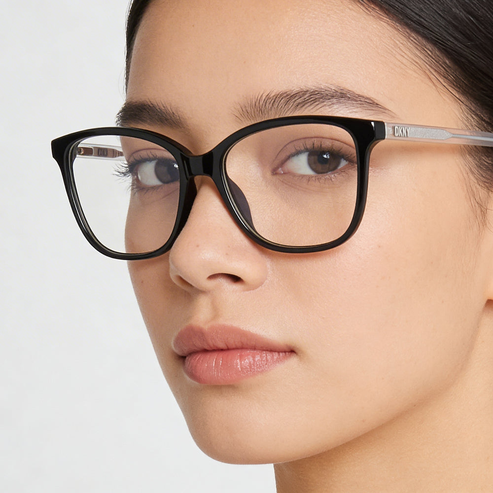 DKNY Dk5052 Gafas De Ojo De Gato De Propionato Negro Para Mujer 53mm