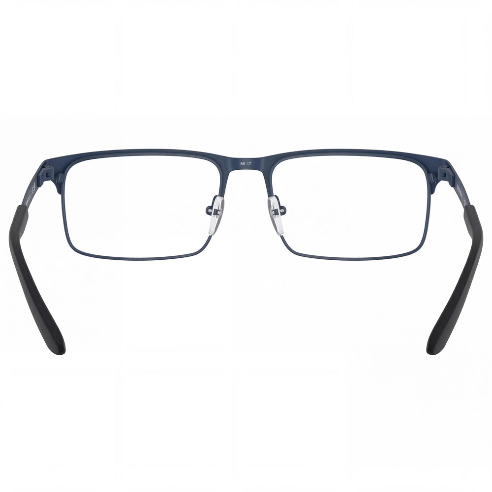 Emporio Armani Ea1170 Men’s Matte Blue Metal Rectangular Prescription Eyeglasses 55mm