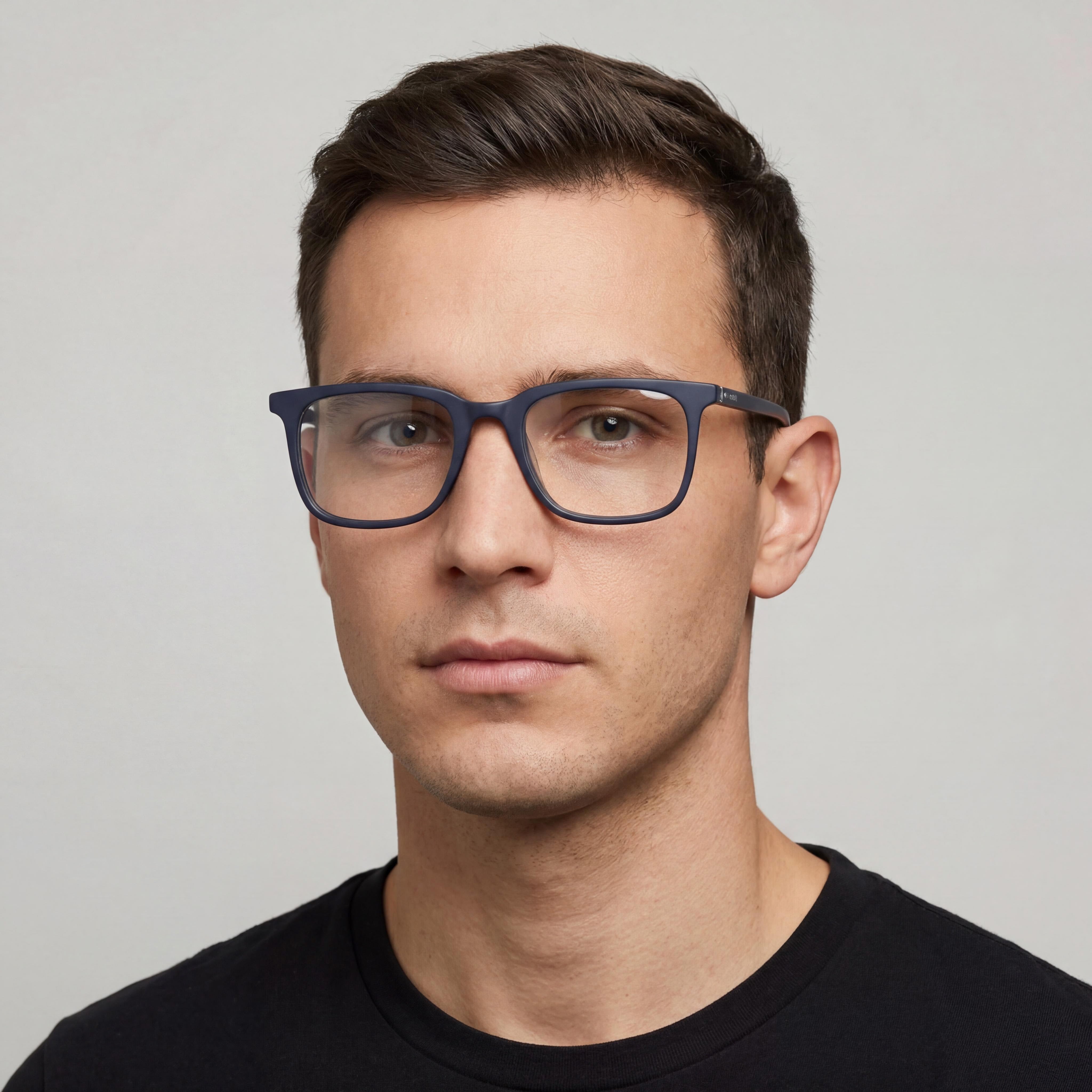 Fossil Fos 7089 Gafas de Sol Rectangulares para Hombre, Montura Completa de Acetato, Azul Mate, No Polarizadas 50-18-140, Photo 3
