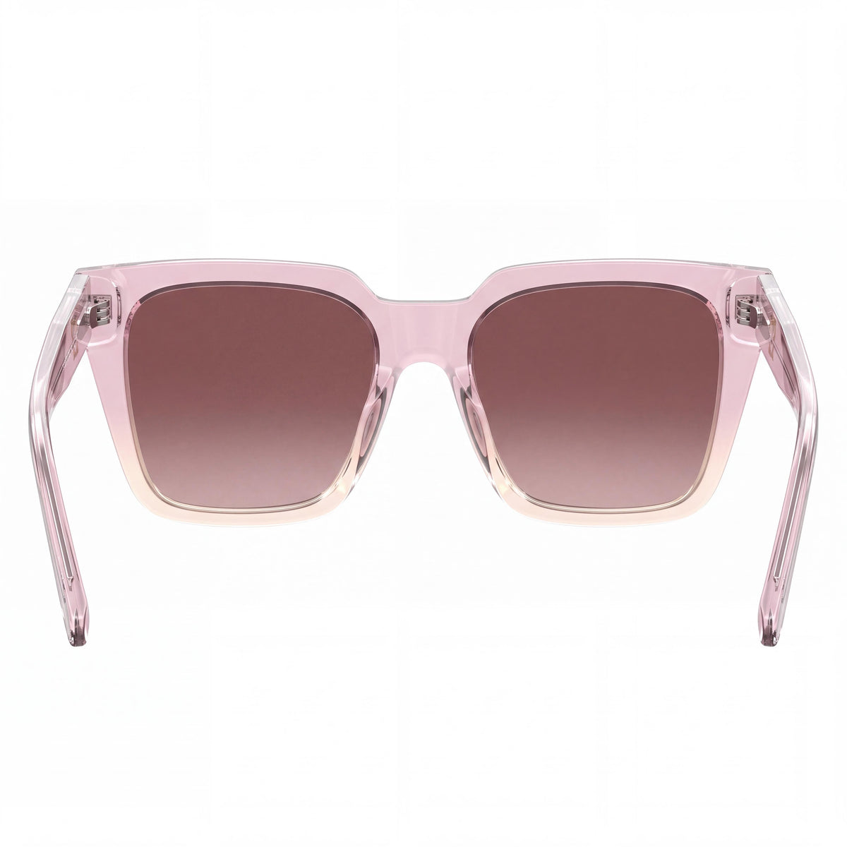 Love Moschino MOL065/S Women's Square Transparent Pink Frame Gradient Brown Pink Lens UV Protection Sunglasses 52mm, Photo 4