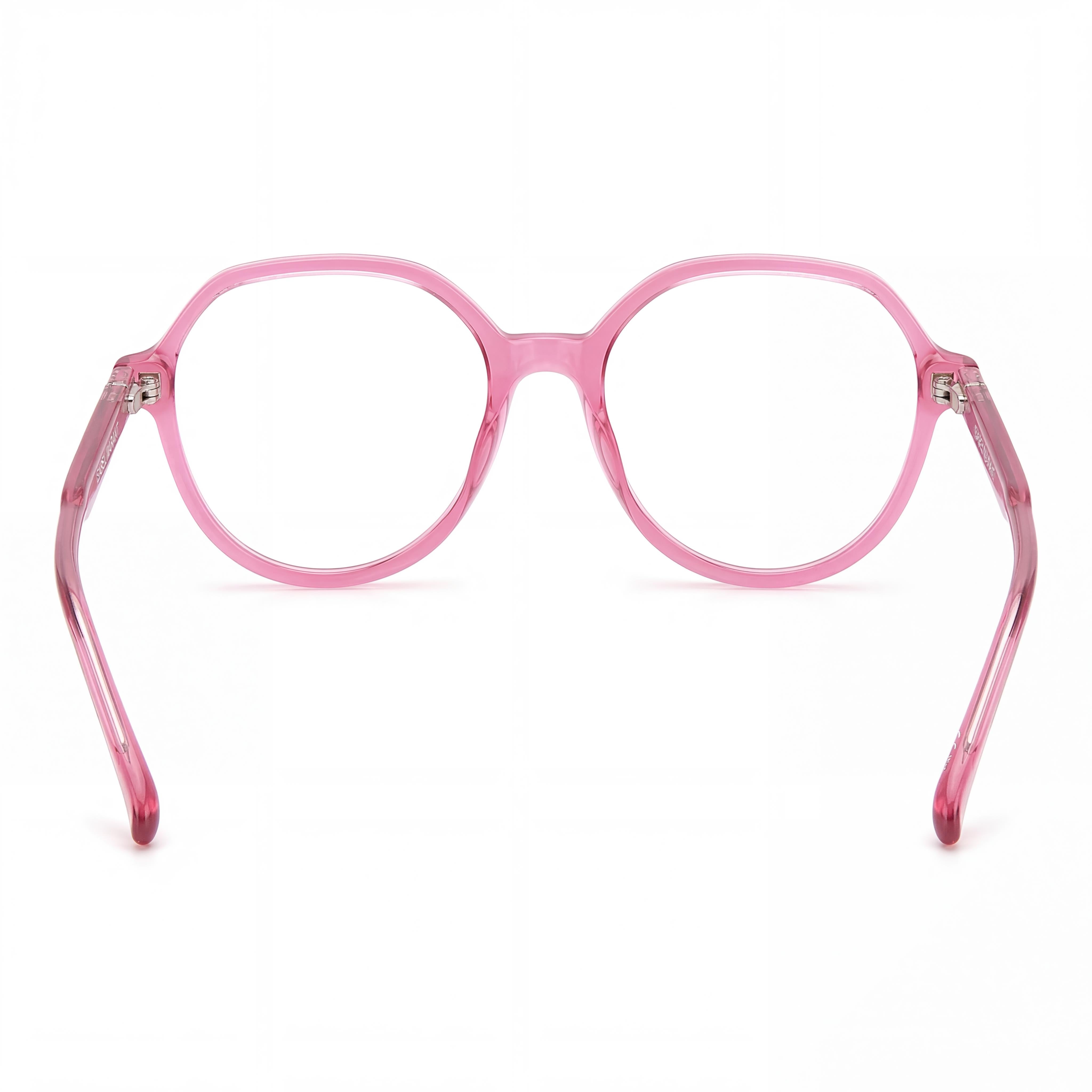 Isabel Marant 105861 Modern Women's Transparent Pink Acetate Oval Eyeglasses with Pink Polycarbonate Lenses 54mm, Photo 2