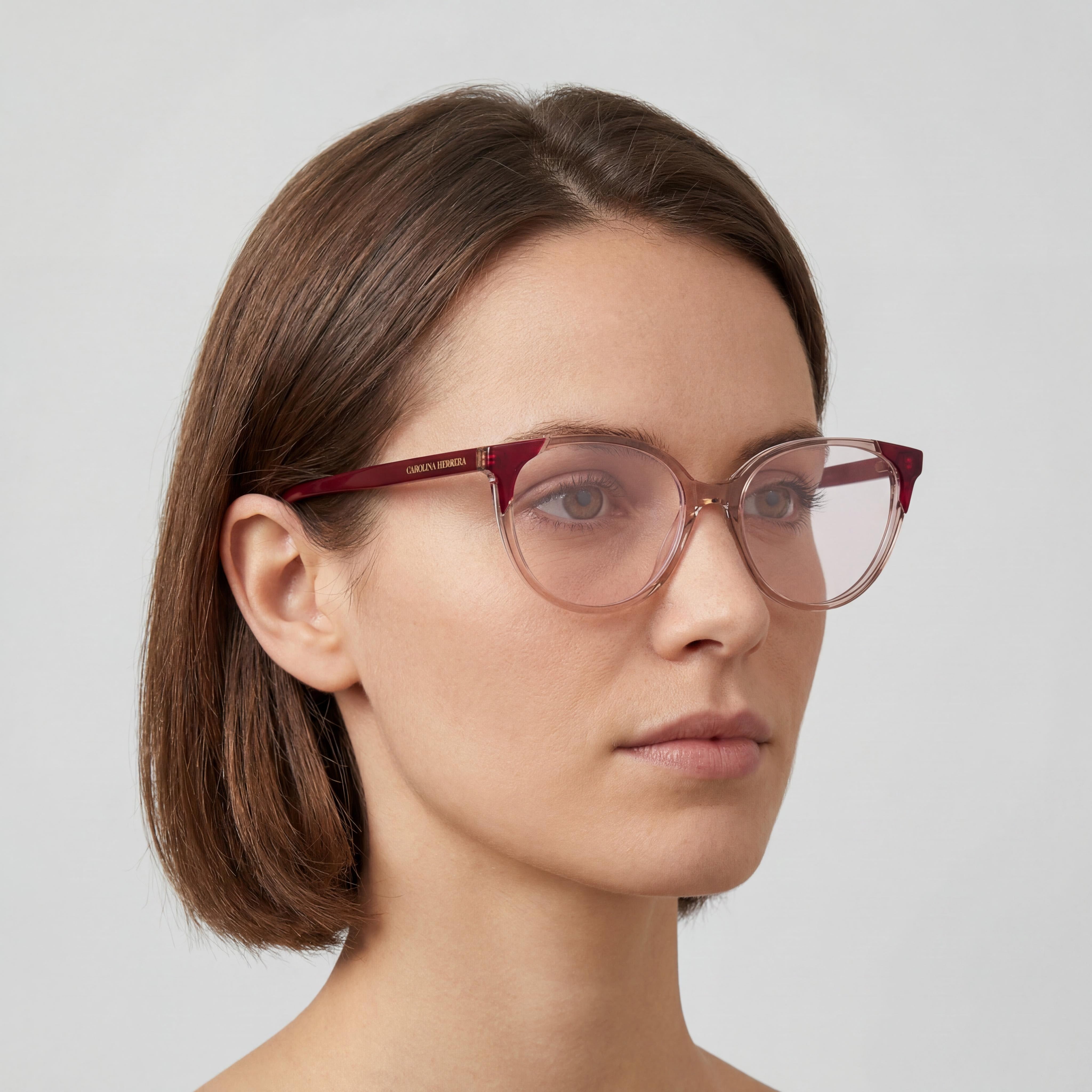 Carolina Herrera Gafas Rosadas Modernas para Mujer Puente 16mm Varilla 145mm, Photo 5