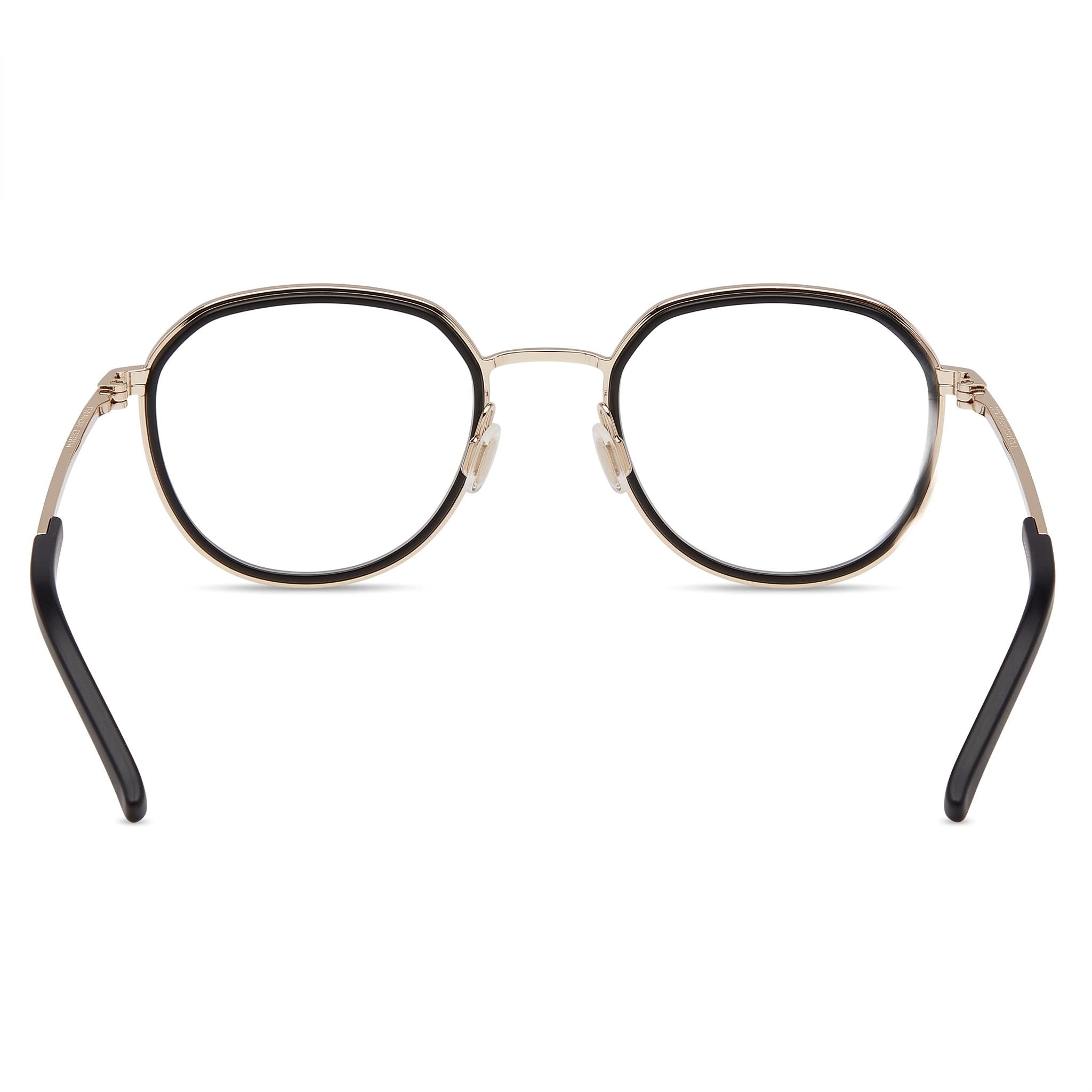 Porsche Modern Unisex Gold, Grey RXP Polyamide Frame Non-Polarized Transparent Plastic Lens Eyeglasses 53-21-145, Photo 3
