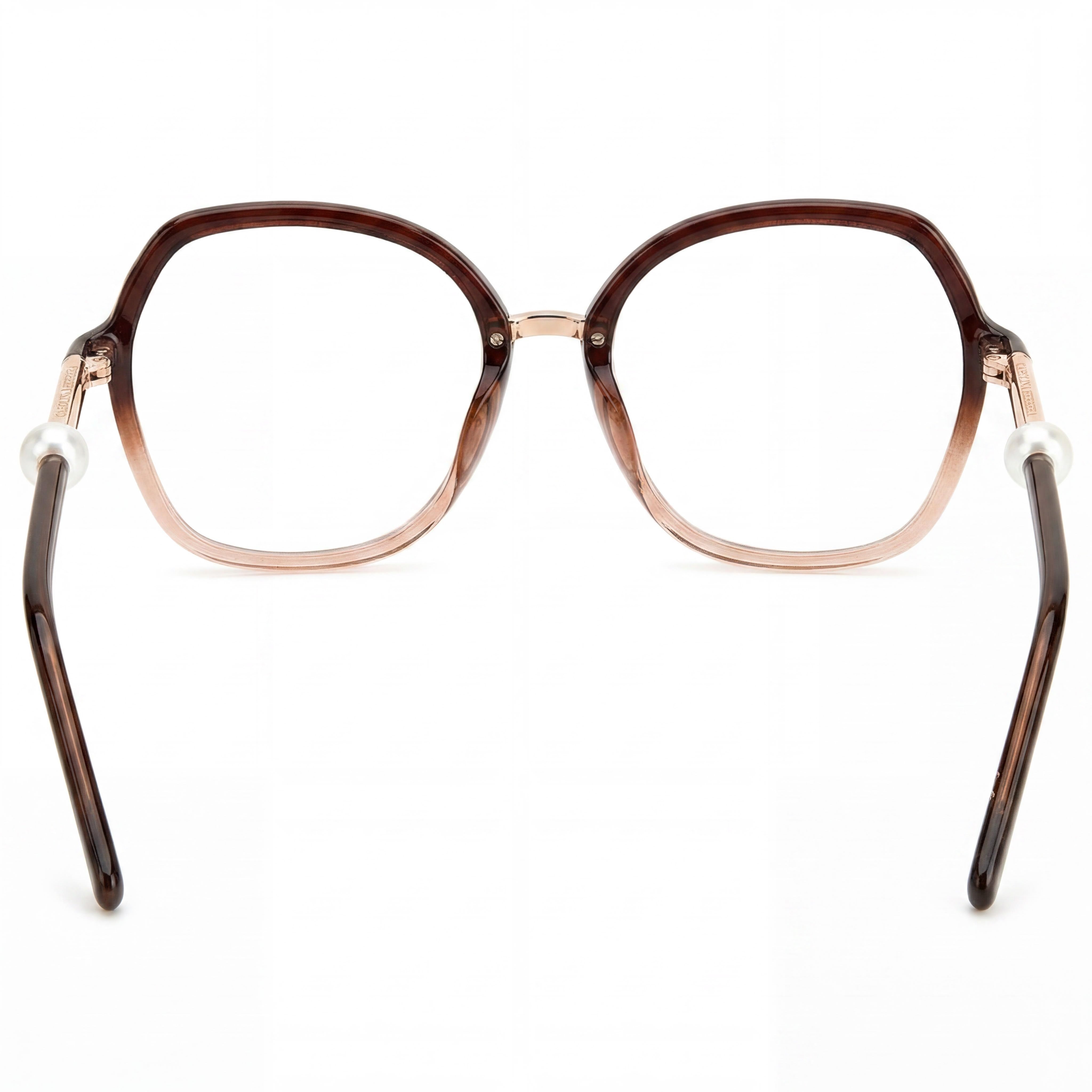 Carolina Herrera Her 0080 de mujer, montura de poliamida marrón nude, lentes de policarbonato con protección UV de 53 mm, Photo 4