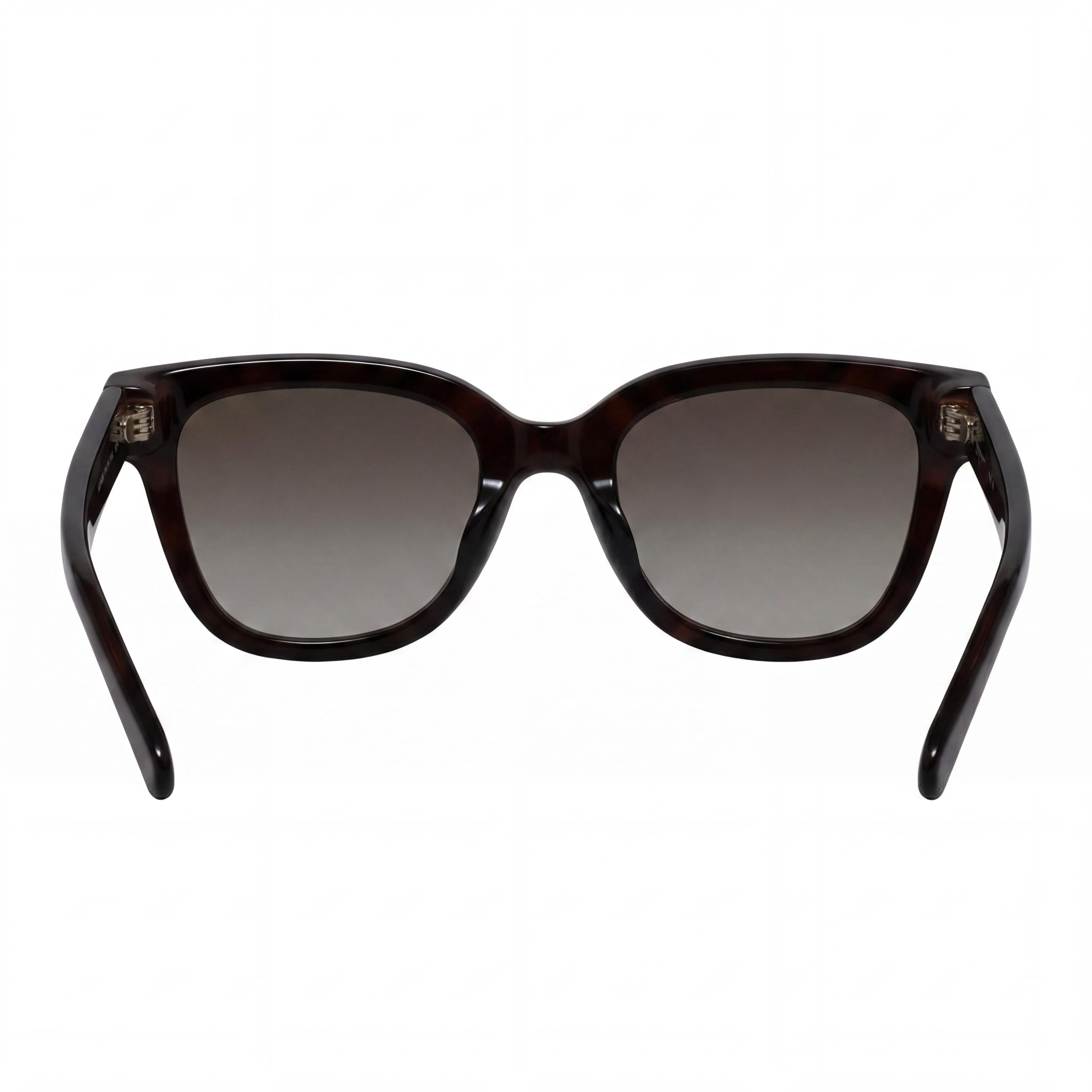 Gafas de sol Ferragamo SF1066S para mujer, marco de plástico marrón con cristales, lentes grises degradadas, protección UV, 52 mm, Photo 3
