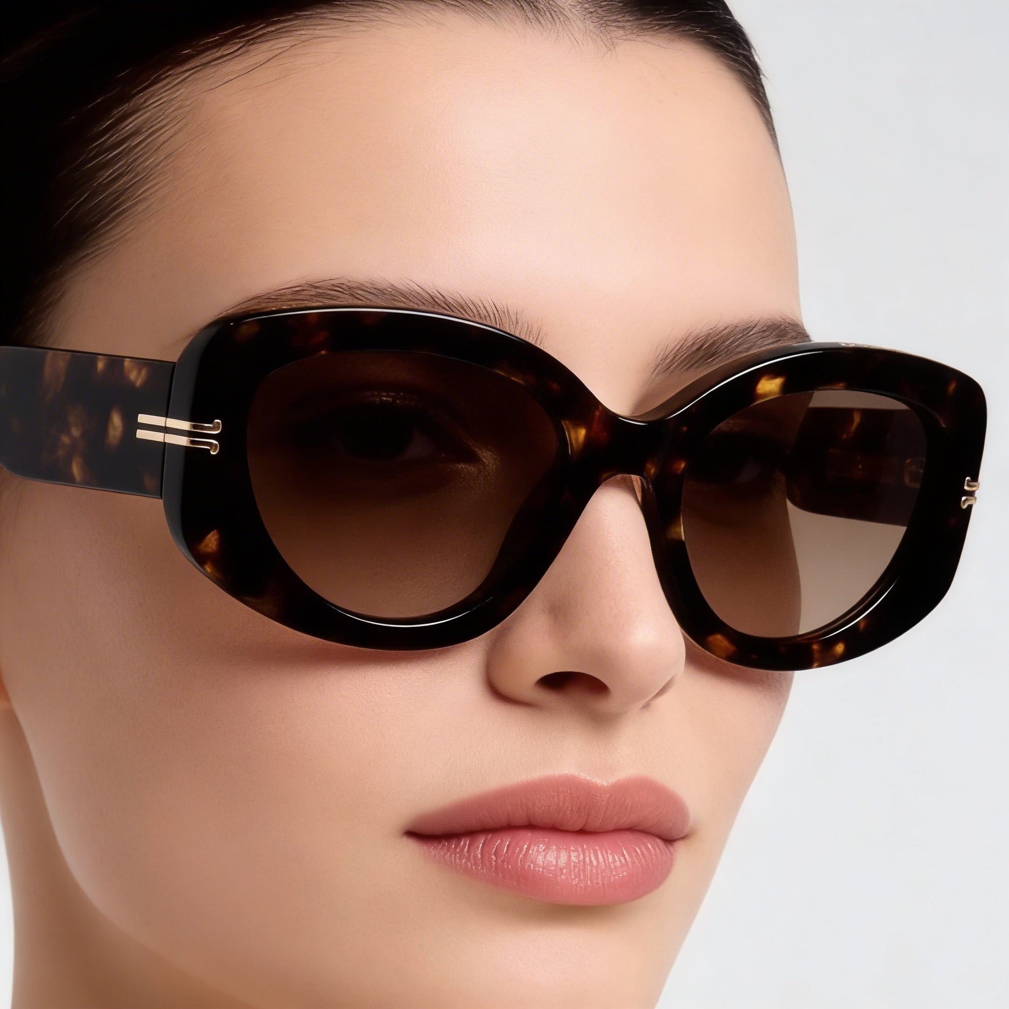 Marc Jacobs Casual Women's Havana Acetate Frame Brown Shaded Polycarbonate Lens Sunglasses 56mm, Photo 5