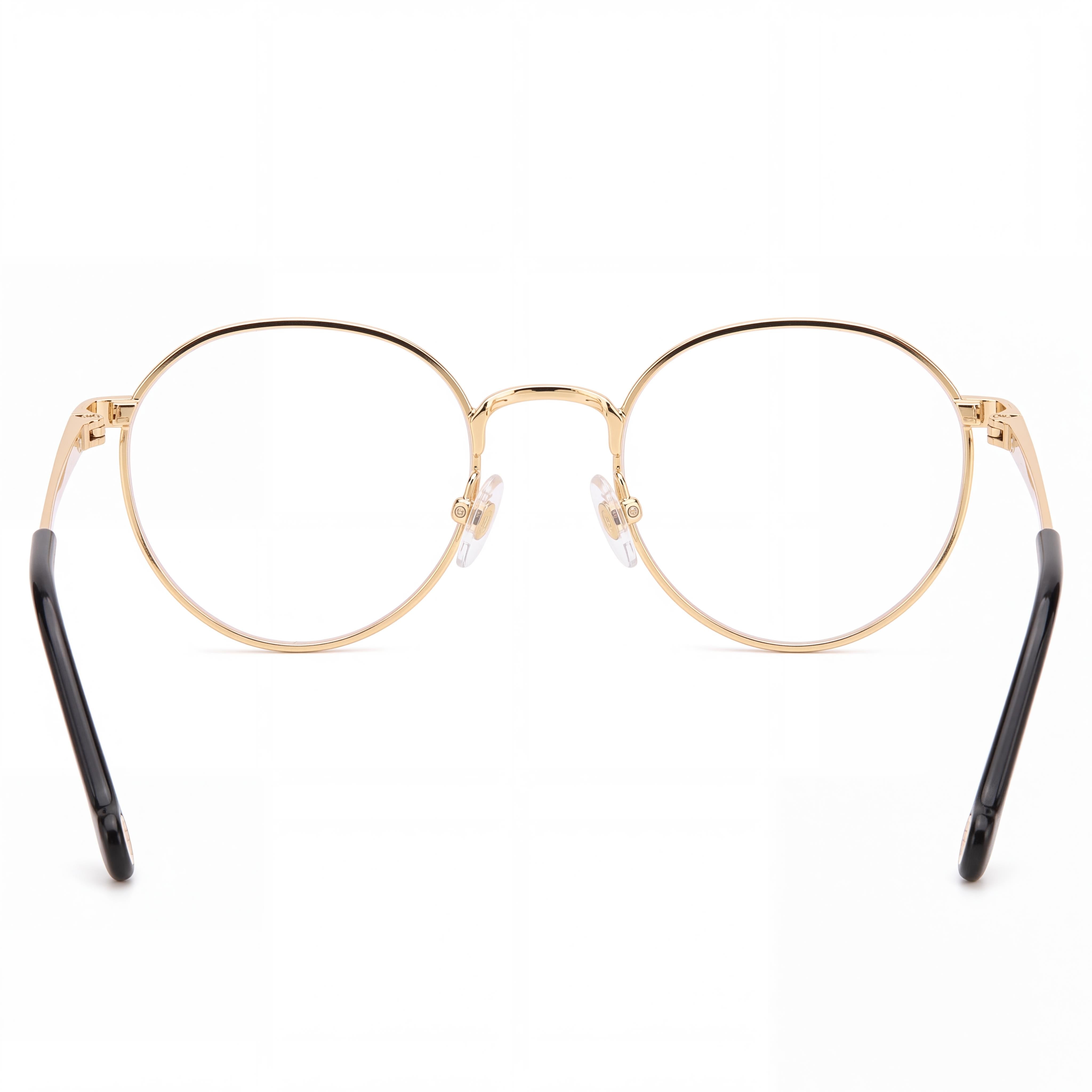 Carolina Herrera Modern Women's Multicolored Alloy Steel Non-polarised Rose Gold Eyeglasses 50mm Lens 20mm Bridge, Photo 4