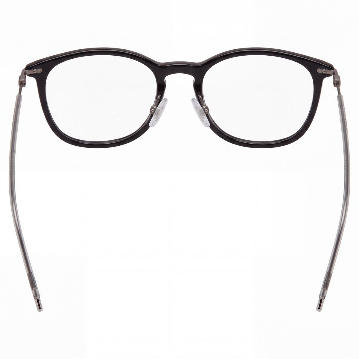 BOSS Audio Systems Modern Unisex Black Gunmetal Acetate Polycarbonate Non-Polarized Eyeglasses 50mm, Photo 4