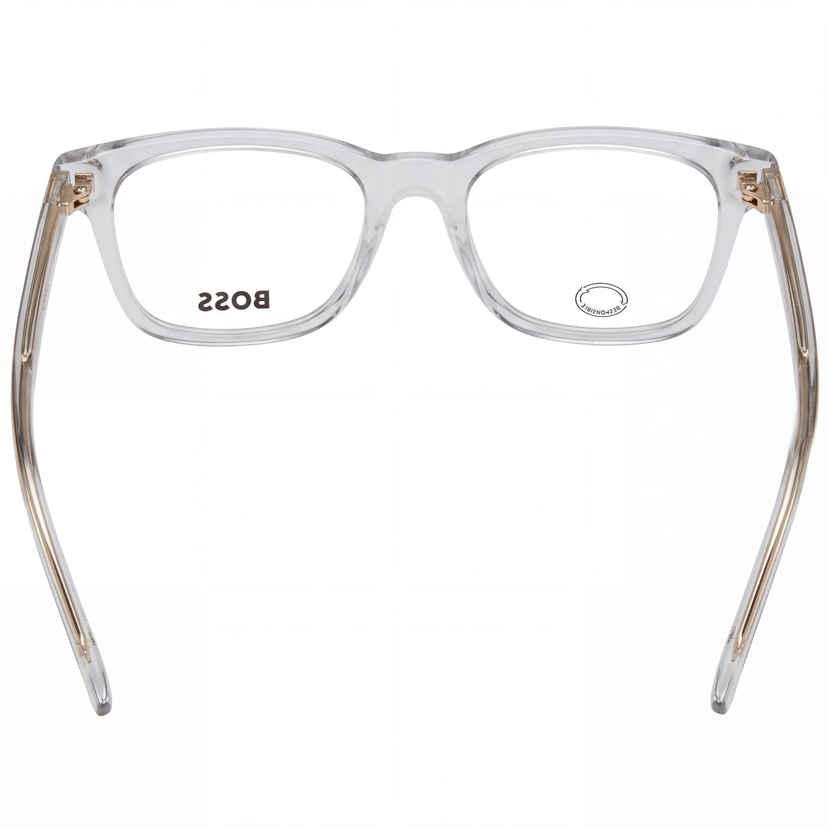 Hugo Boss Modern 1541-F Men's Grey Acetate Frame Optical Eyeglasses, Lens 52mm, Bridge 19mm, Temple 145mm, Photo 3