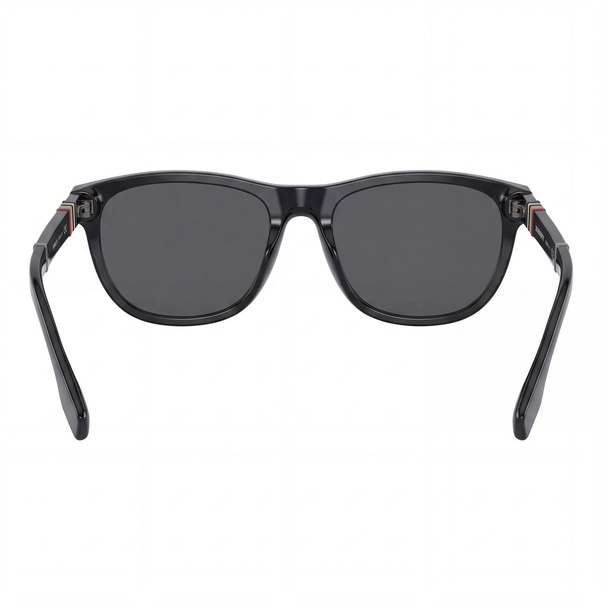 BURBERRY 159857001 Unisex Black Acetate Frame Eyewear with Grey UV Protection Lenses, Size 58mm, Photo 3