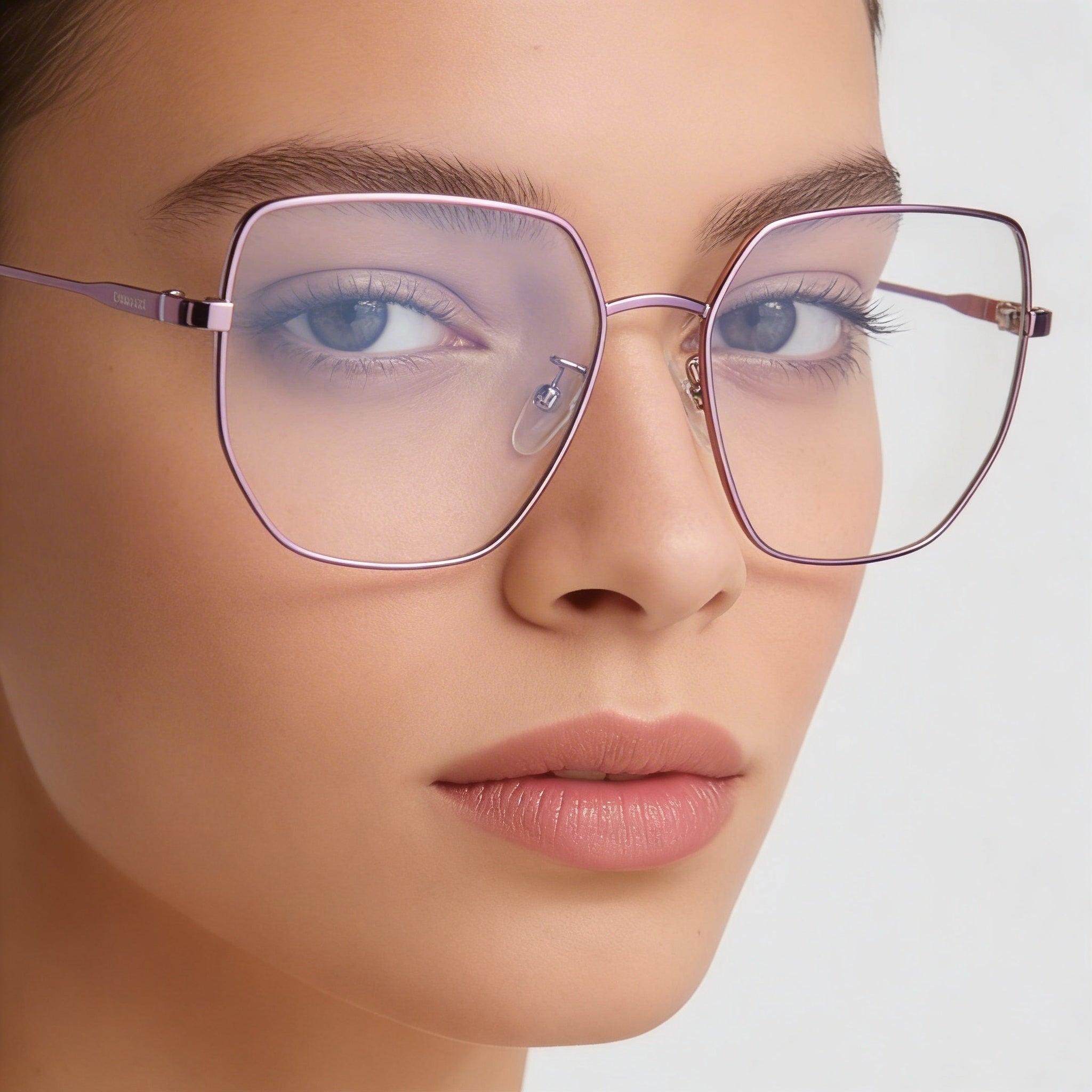 Polaroid Pld D508/G Women's Lilac Stainless Steel Optical Frames with Polycarbonate Lenses 53-17-145mm, Photo 3