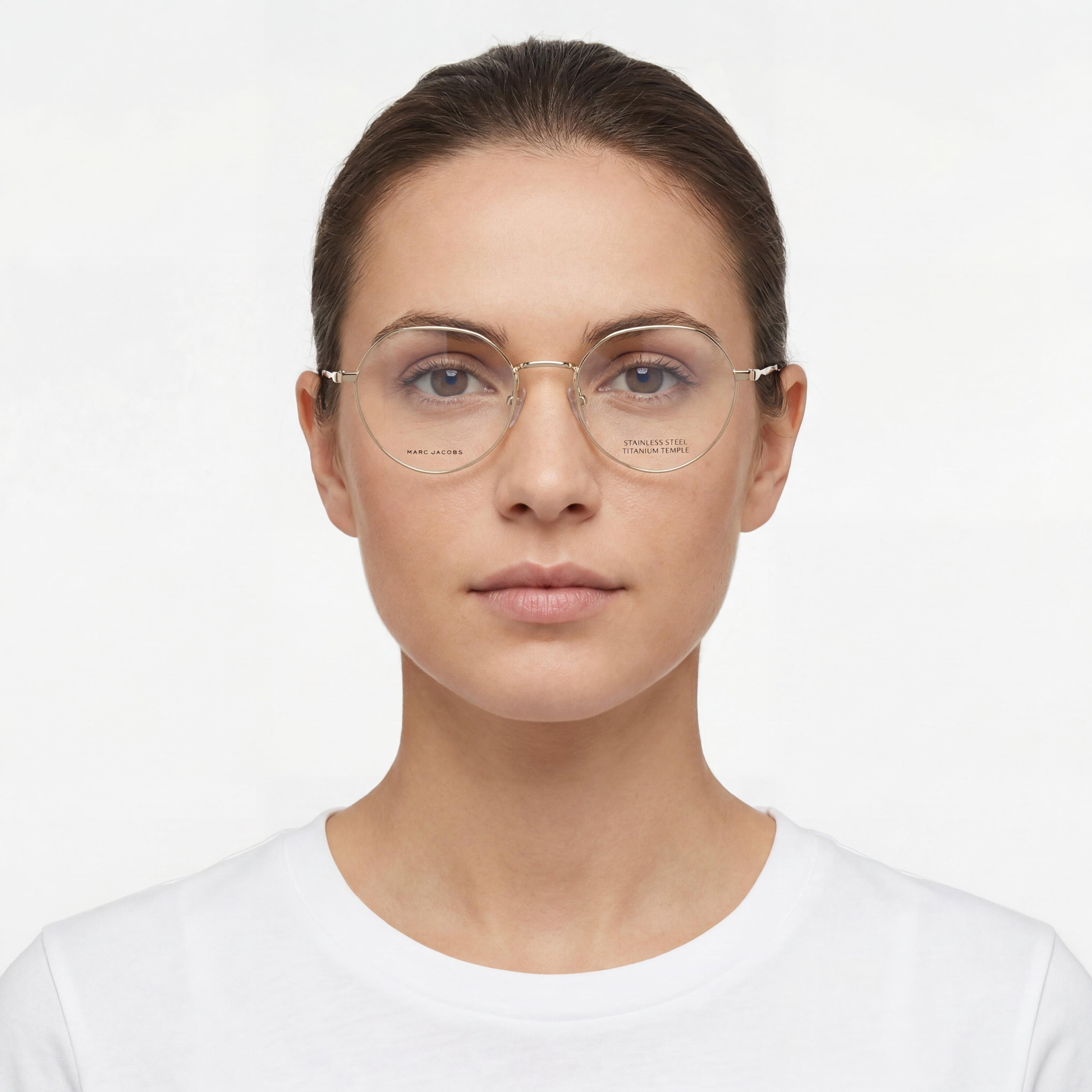 Marc Jacobs Temporary Women's Gold Stainless Steel Eyeglasses 51, Photo 3