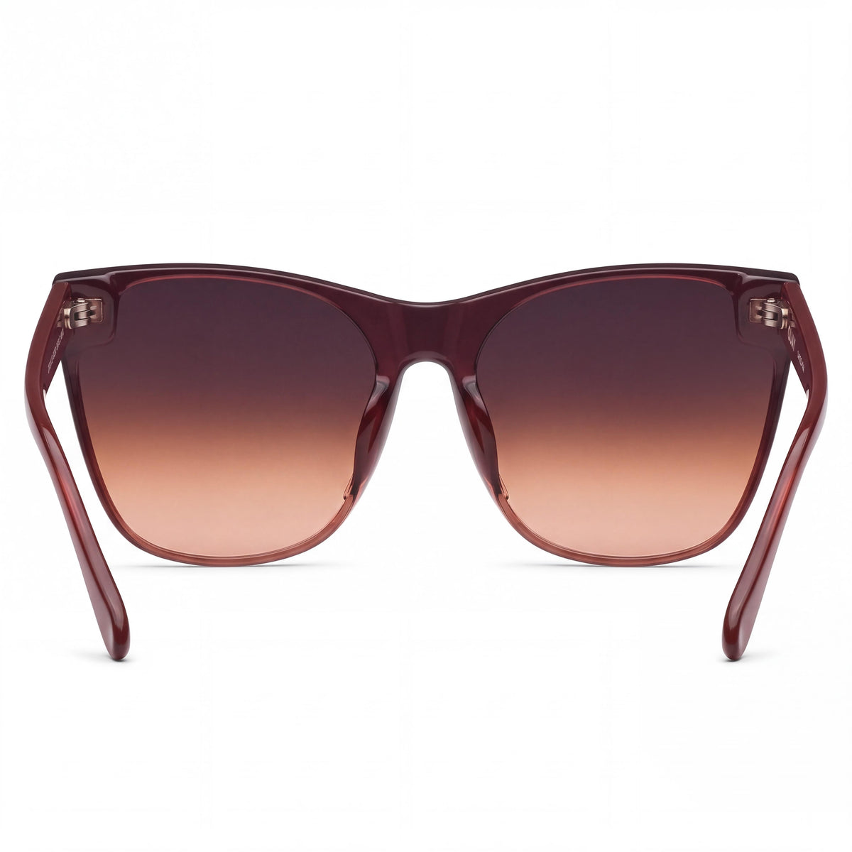QUAY AUSTRALIA COME THRU Women's Oversized Plastic Cat Eye Brown Honey UV Protection Sunglasses, Photo 4