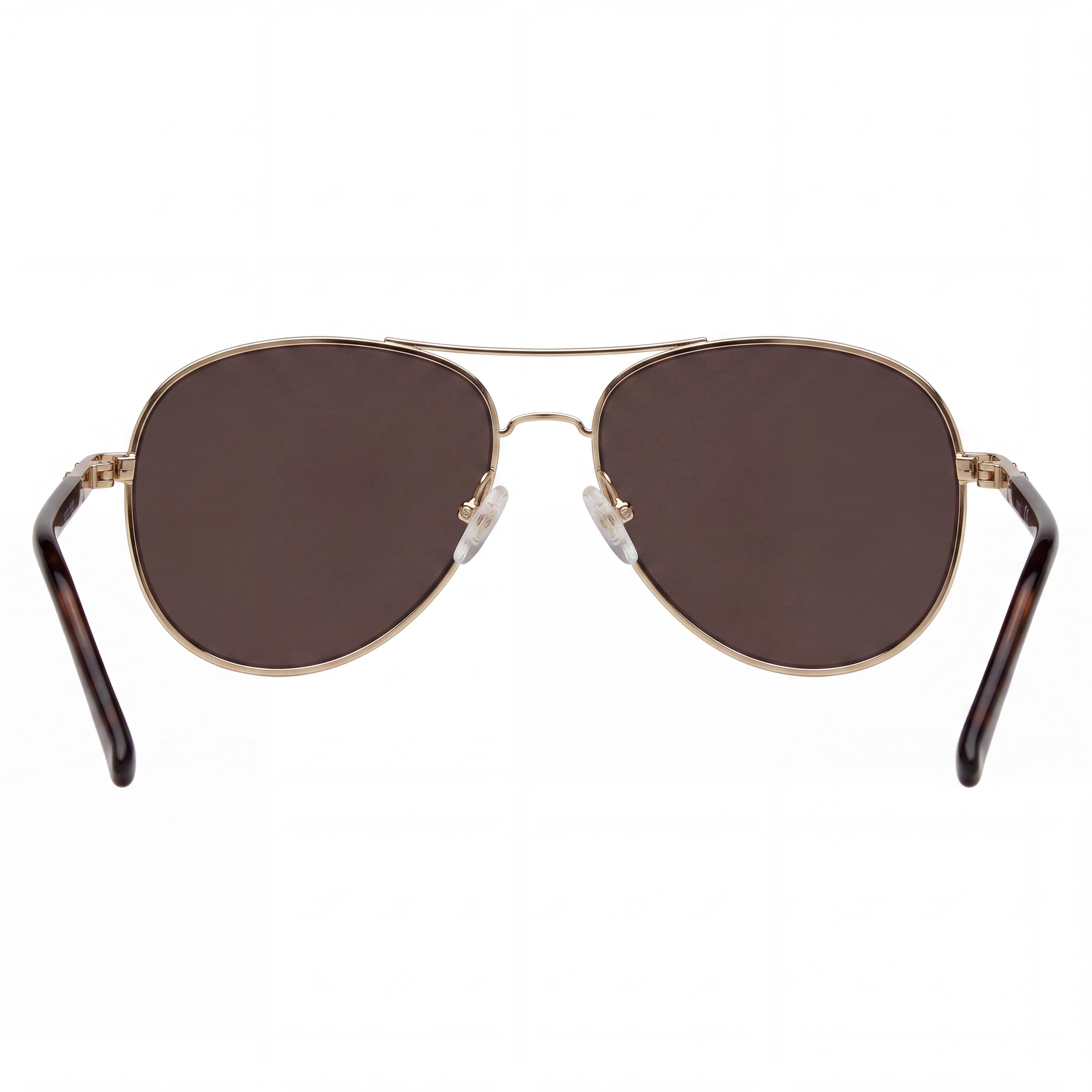 GUESS GF0295 Women's Aviator Sunglasses, Gold Metal Frame, Gradient Brown Non-Polarized UV Protected Lenses, 60mm, Photo 4
