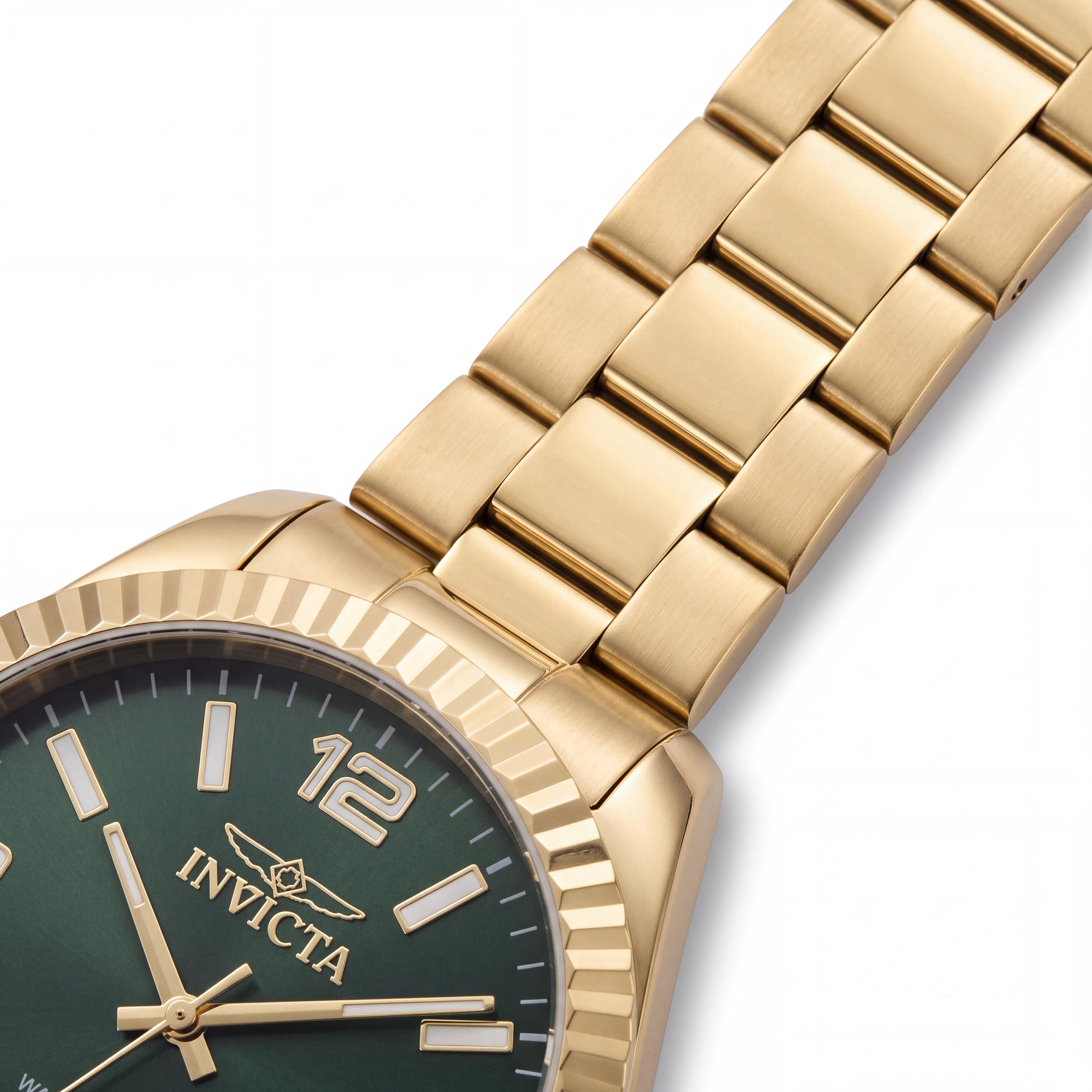 Invicta Specialty 47459 Unisex Stainless Steel Green Dial Bracelet Watch 43mm Water Resistant, Photo 3