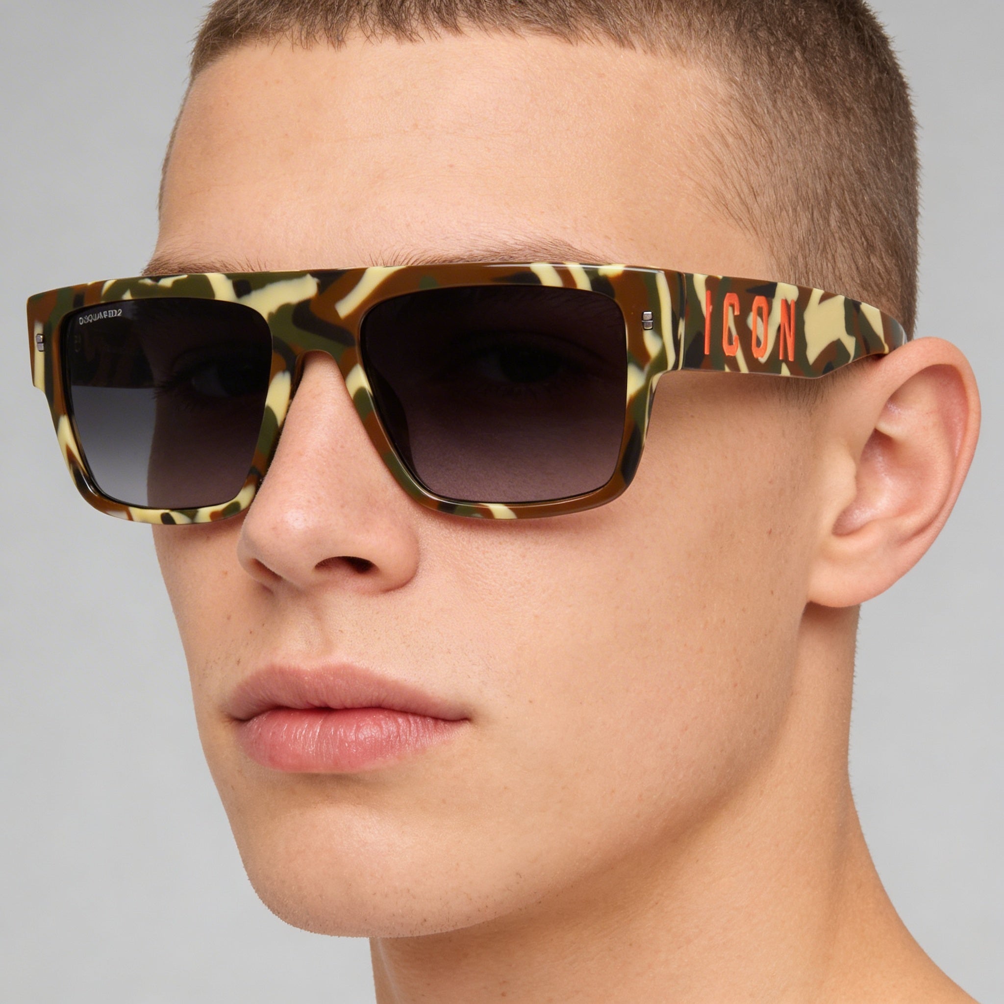 Gafas de sol unisex de plástico DSQUARED2 Icon 0003/S camuflaje con protección UV 56-18-145, Photo 5