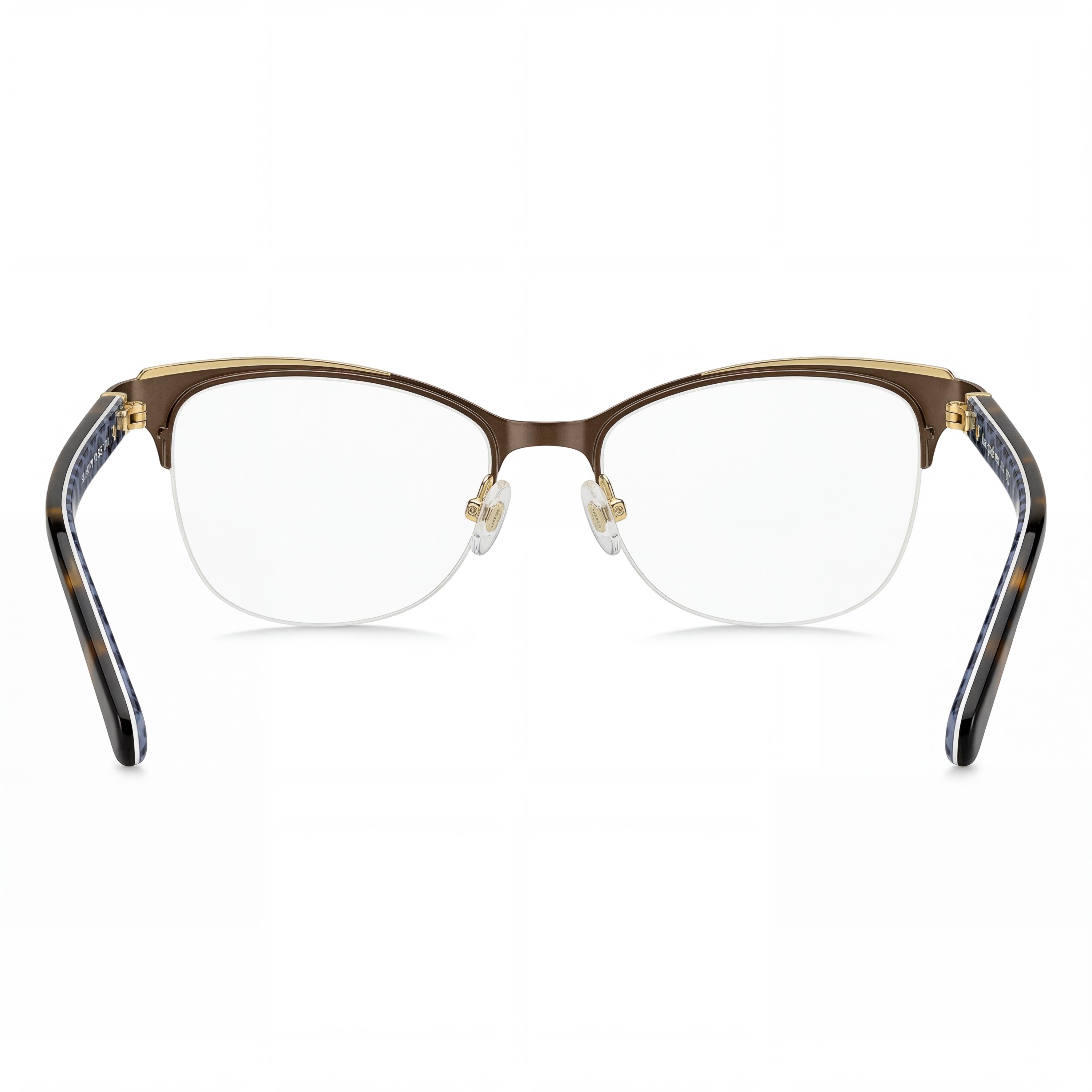 kate spade new york Brieana 09Q 52 Women's Semi Rimless Square Acetate Eyeglasses Brown Havana 52mm, Photo 2