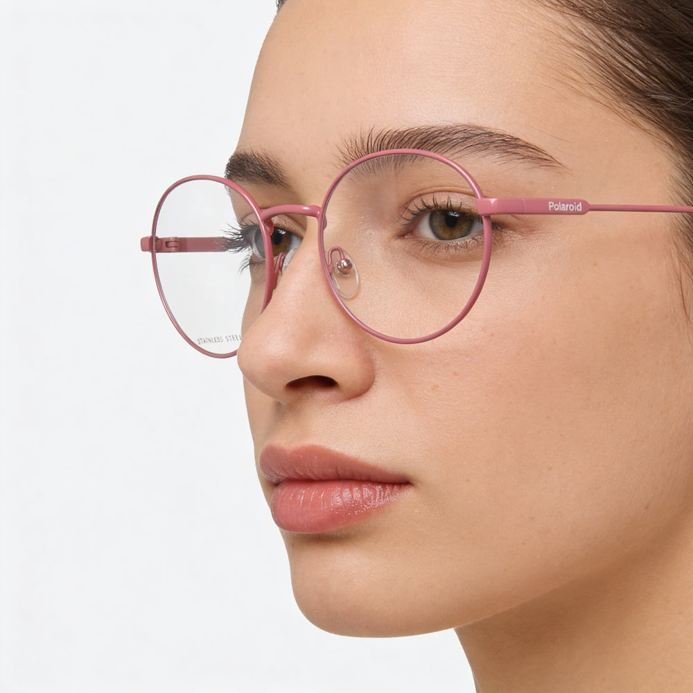 Gafas de sol Polaroid Modern Unisex de metal rosa con protección UV de 51 mm