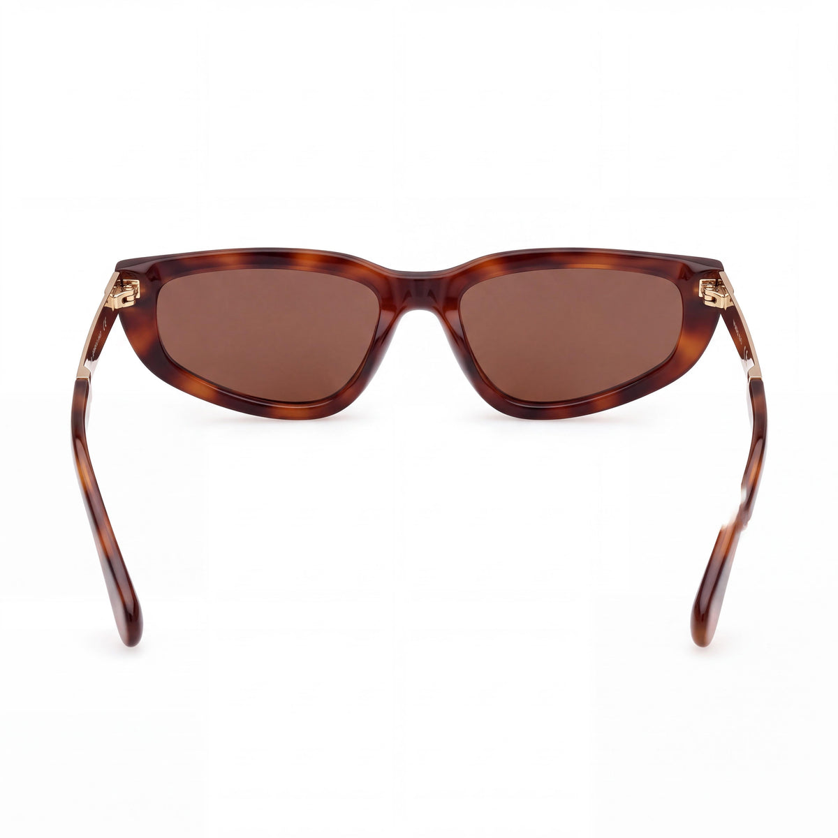 Gafas de sol de plástico Max & Co. MO0125 estilo informal para mujer, Havana oscuro, talla 56-17-140, Photo 3
