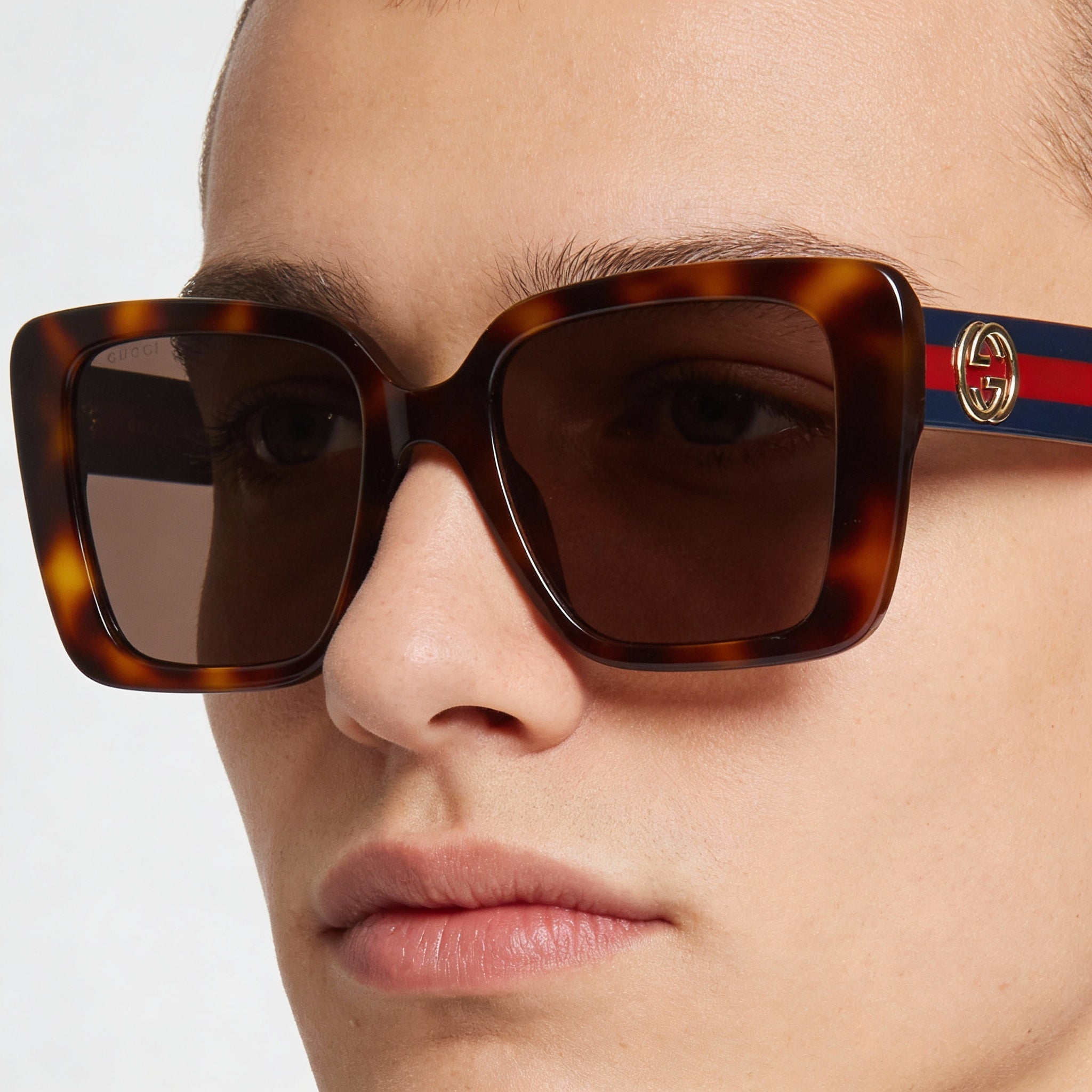 Gucci Modern GG1862S Unisex Black Recycled Eyewear Sunglasses with 52mm Lens, 18mm Bridge, 145mm Temple, Photo 3