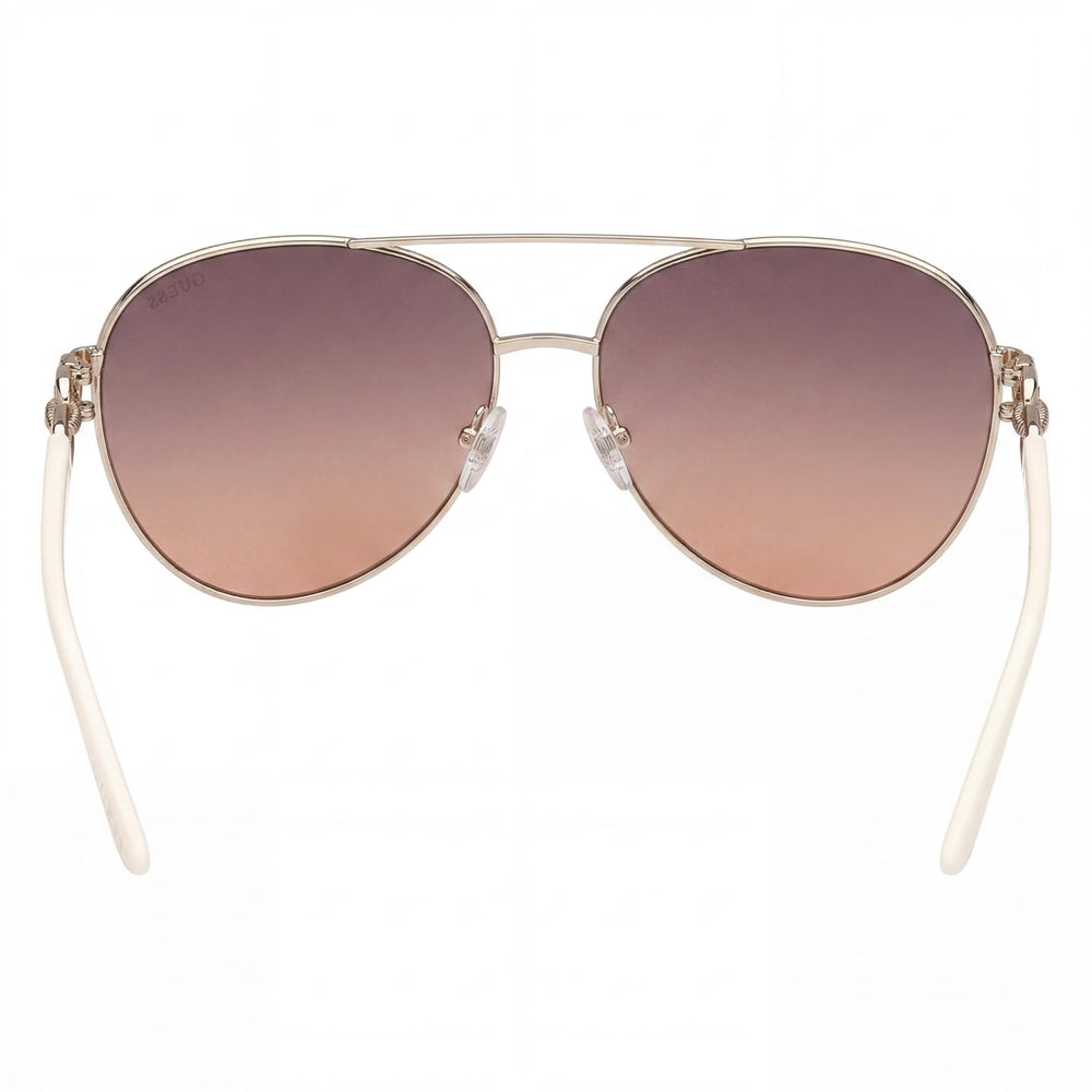 Guess Modern Men's Pale Gold Metal Gradient Smoke UV Protection Sunglasses 61mm