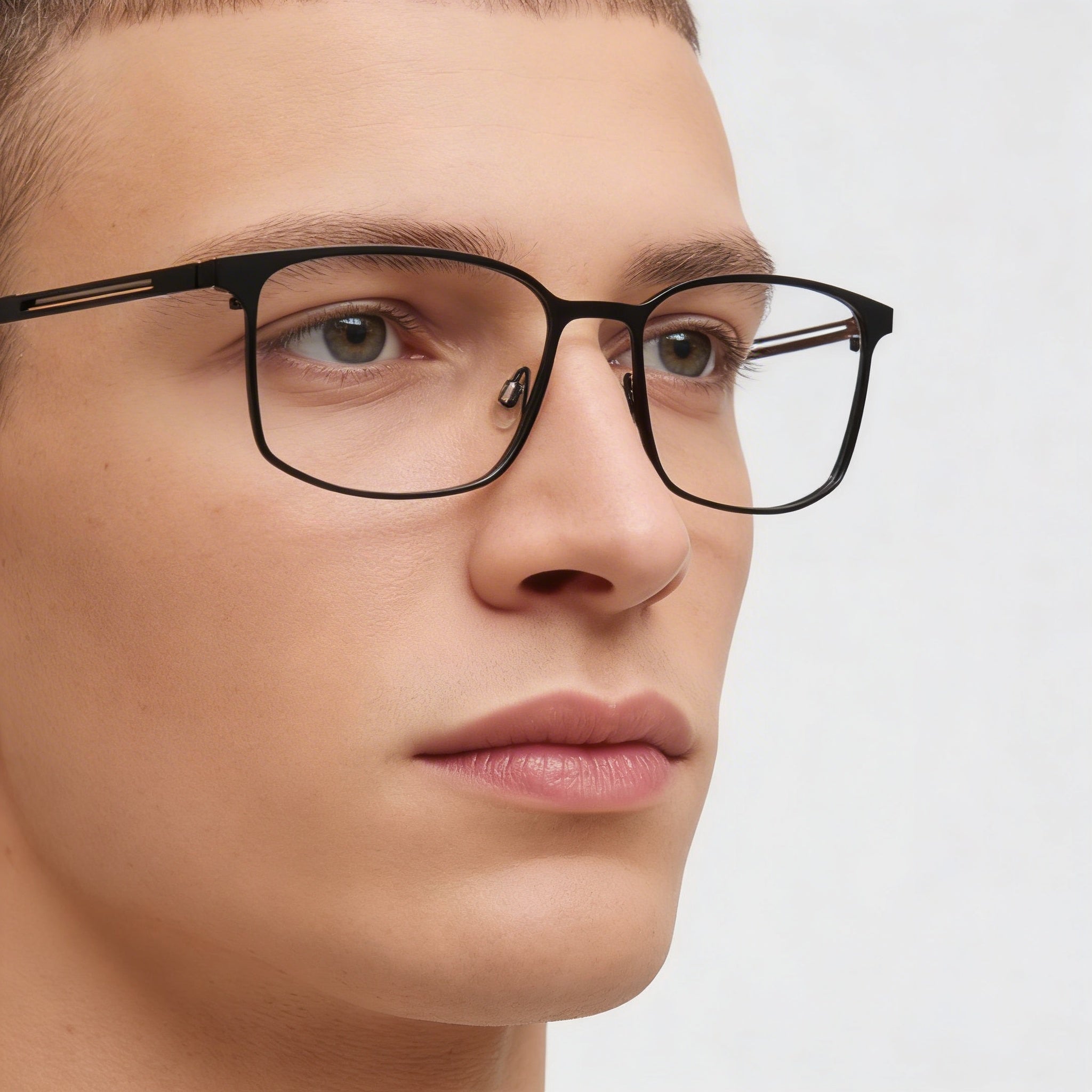 Flexon Men's eyewear with FLEXON Frame in Matte Black & Gun, Multicoloured Lenses, Size 2-18-145, Photo 4