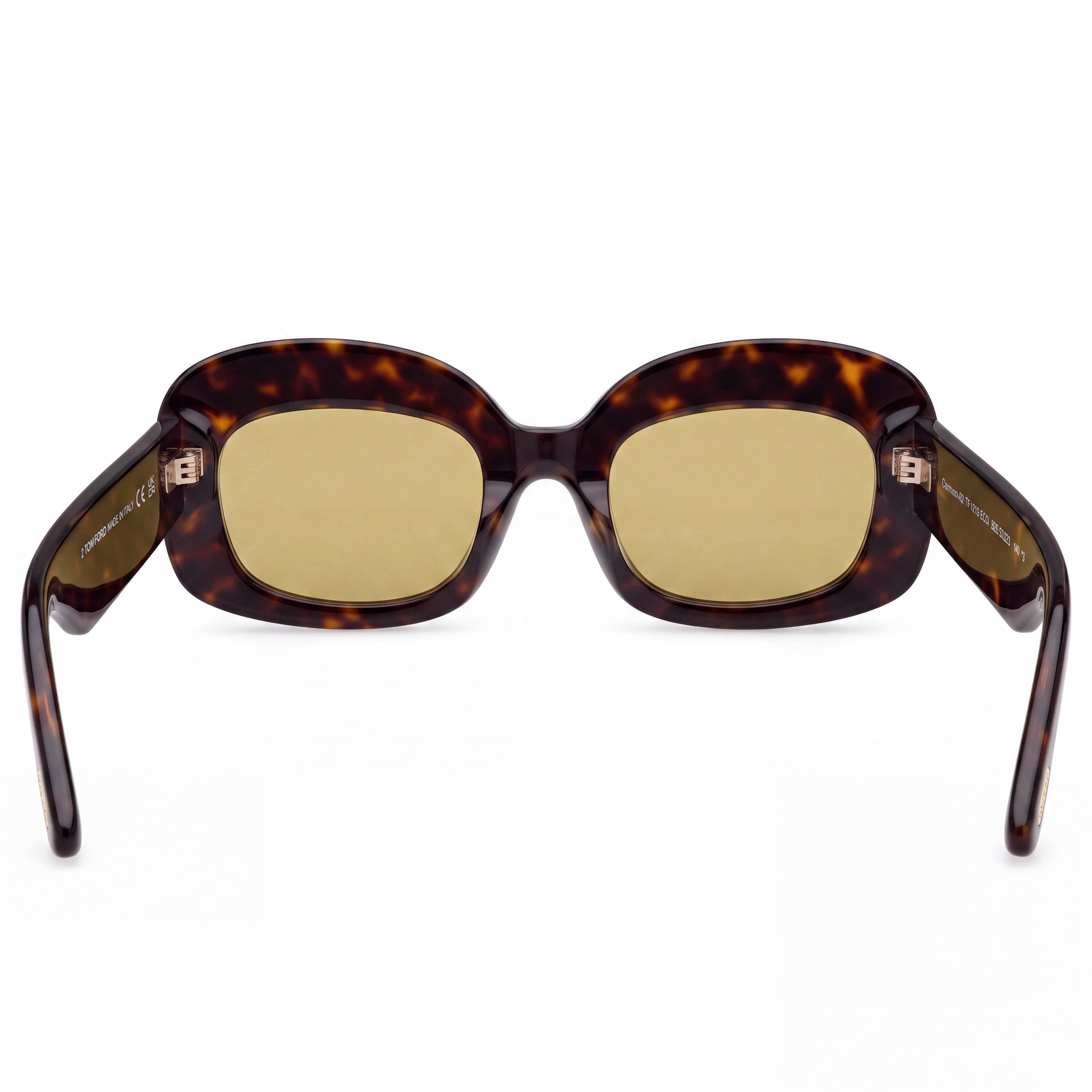 Gafas de sol unisex clásicas Tom Ford con montura Dark Havana Tortoise y lentes polarizadas, Photo 2