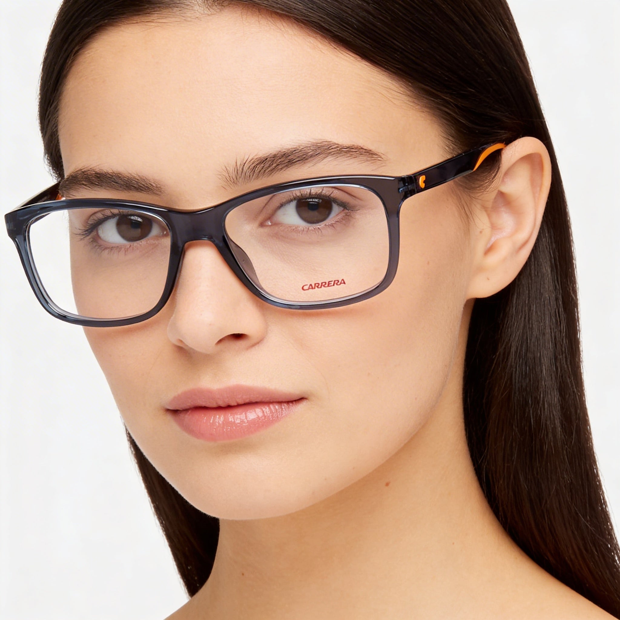 Gafas Carrera modernas para mujer con montura de propionato azul y lentes de policarbonato de 54 mm, Photo 5