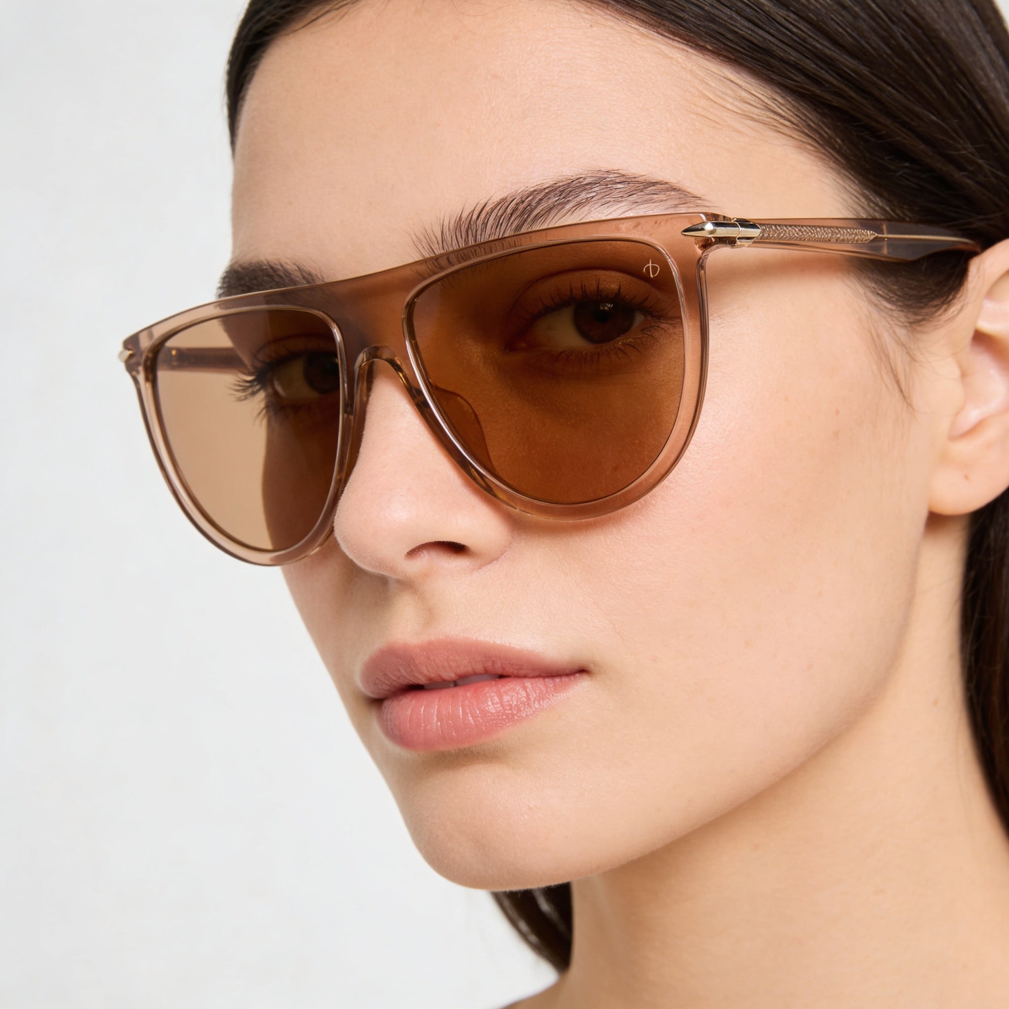 rag & bone Classic Women's Brown Acetate UV Protection Sunglasses 57mm, Photo 5