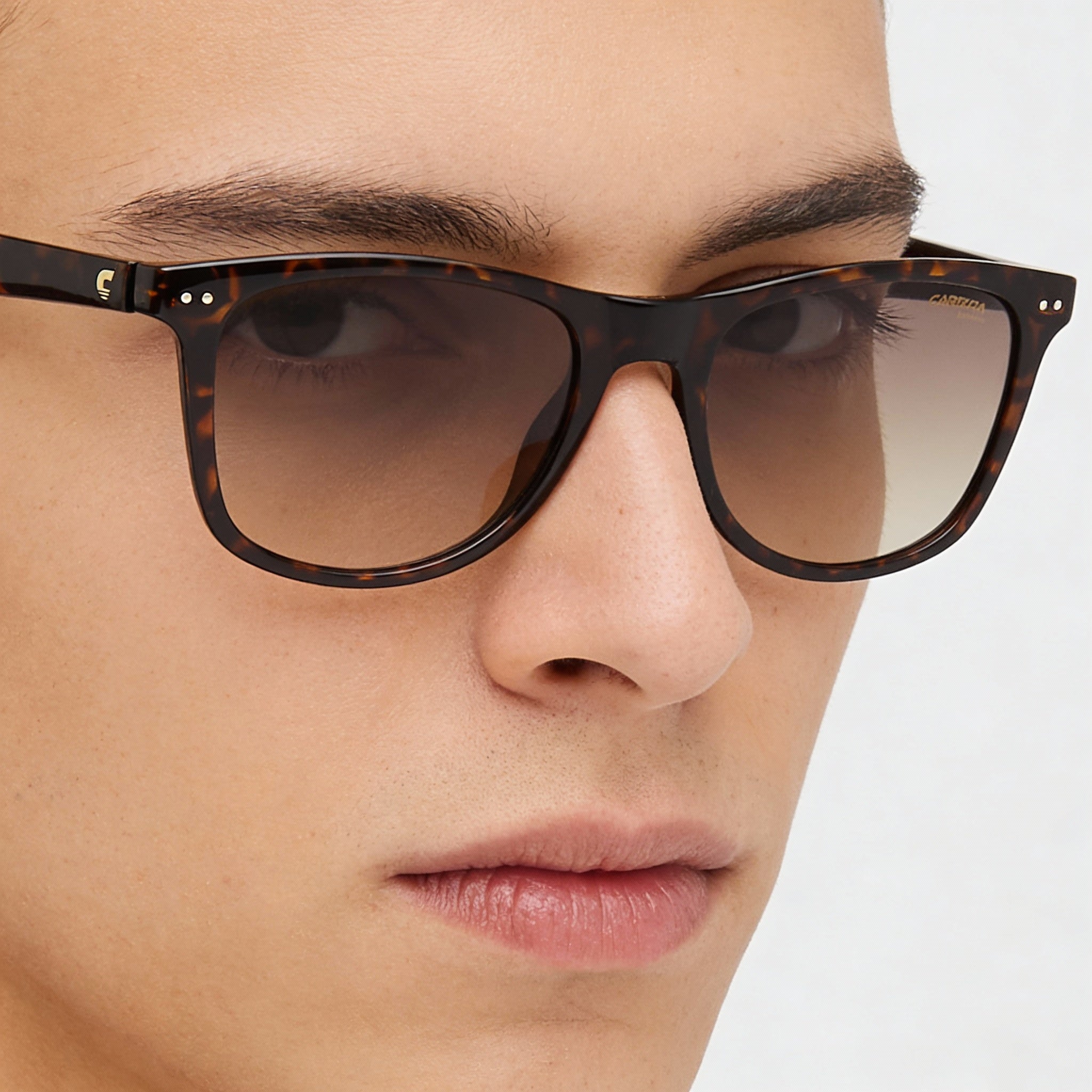 Carrera 2022T/S Unisex Square Polyamide Frame Brown Gradient Non-Polarized UV Protection Sunglasses 51mm, Photo 4