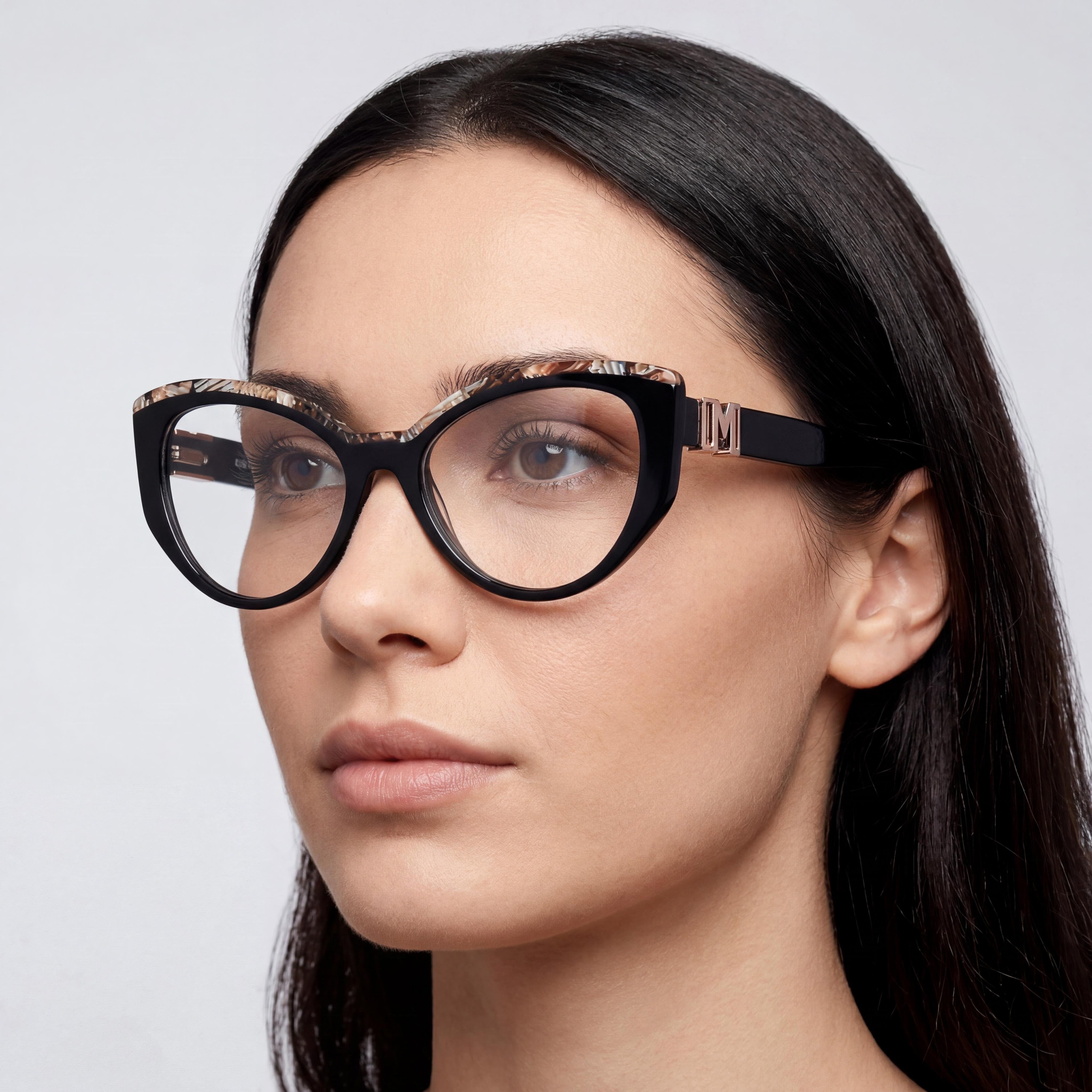 Gafas de mujer GUESS by Marciano Gm50031 con montura de plástico negro y lentes de policarbonato tamaño 54-18-140, Photo 4