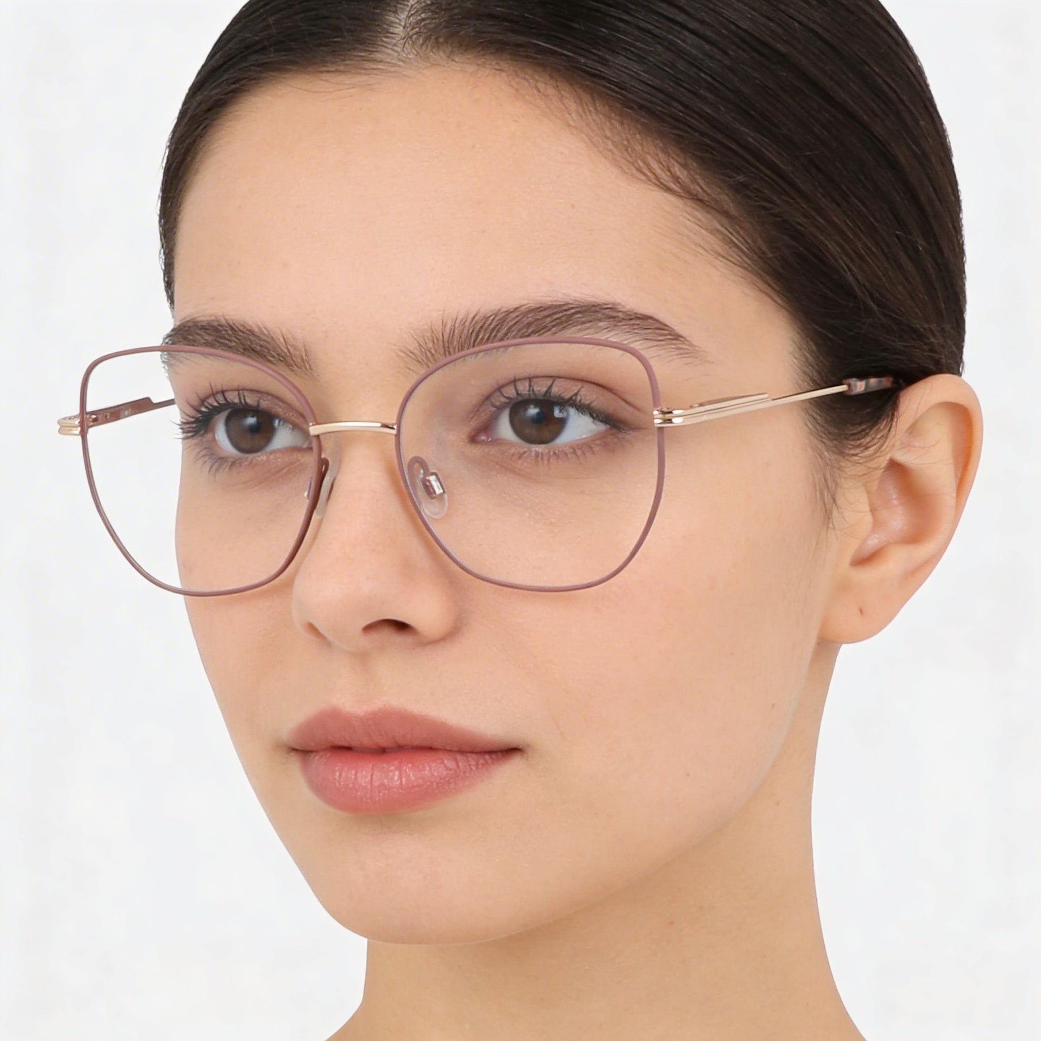 Gafas de sol DKNY DK1034 para mujer con montura de acetato en oro rosa topo y lentes de policarbonato de 51 mm, Photo 4