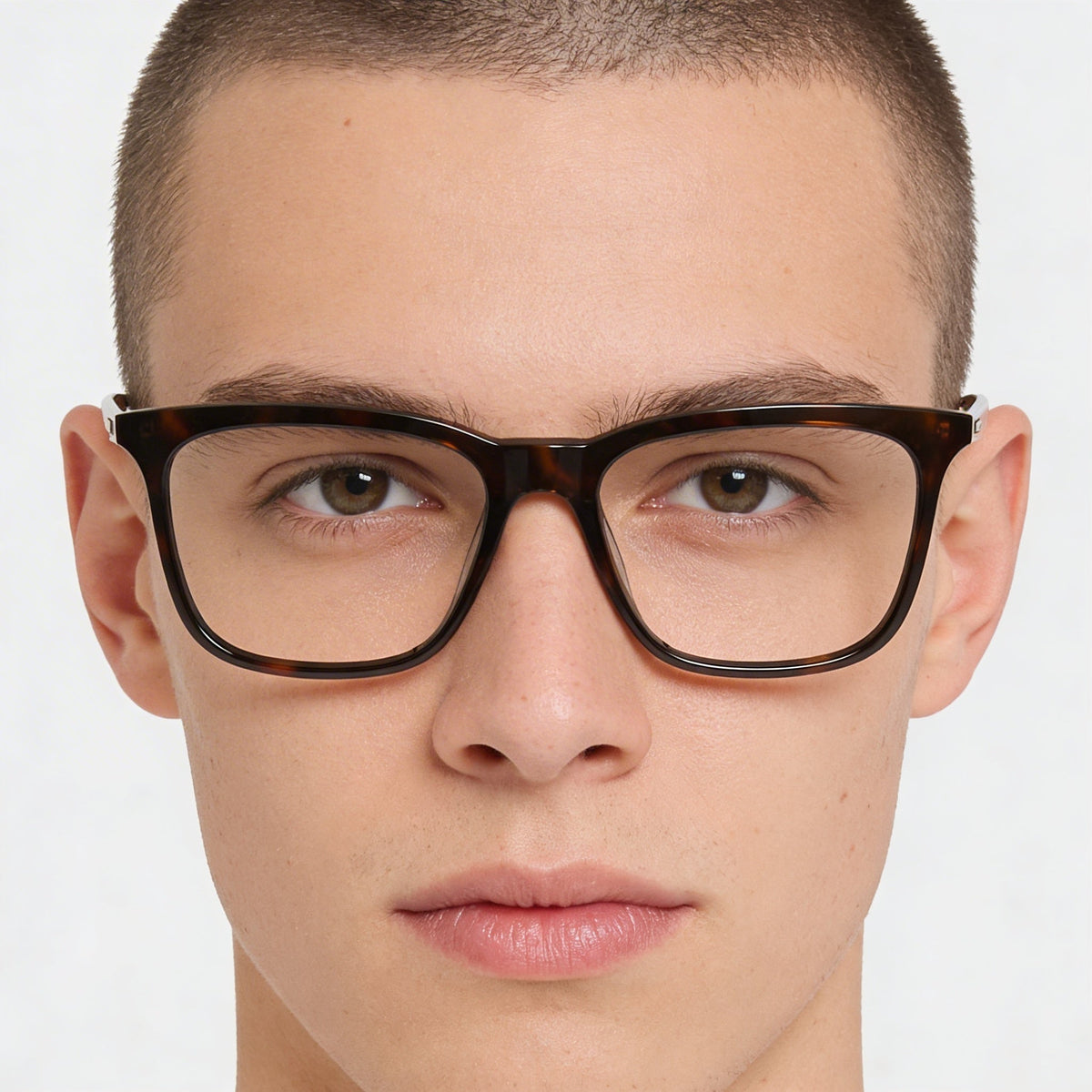 Calvin Klein CK23547 Modern Unisex Sunglasses with Tortoise Acetate Frame and Tortoise Polycarbonate Lenses 55mm, Photo 4