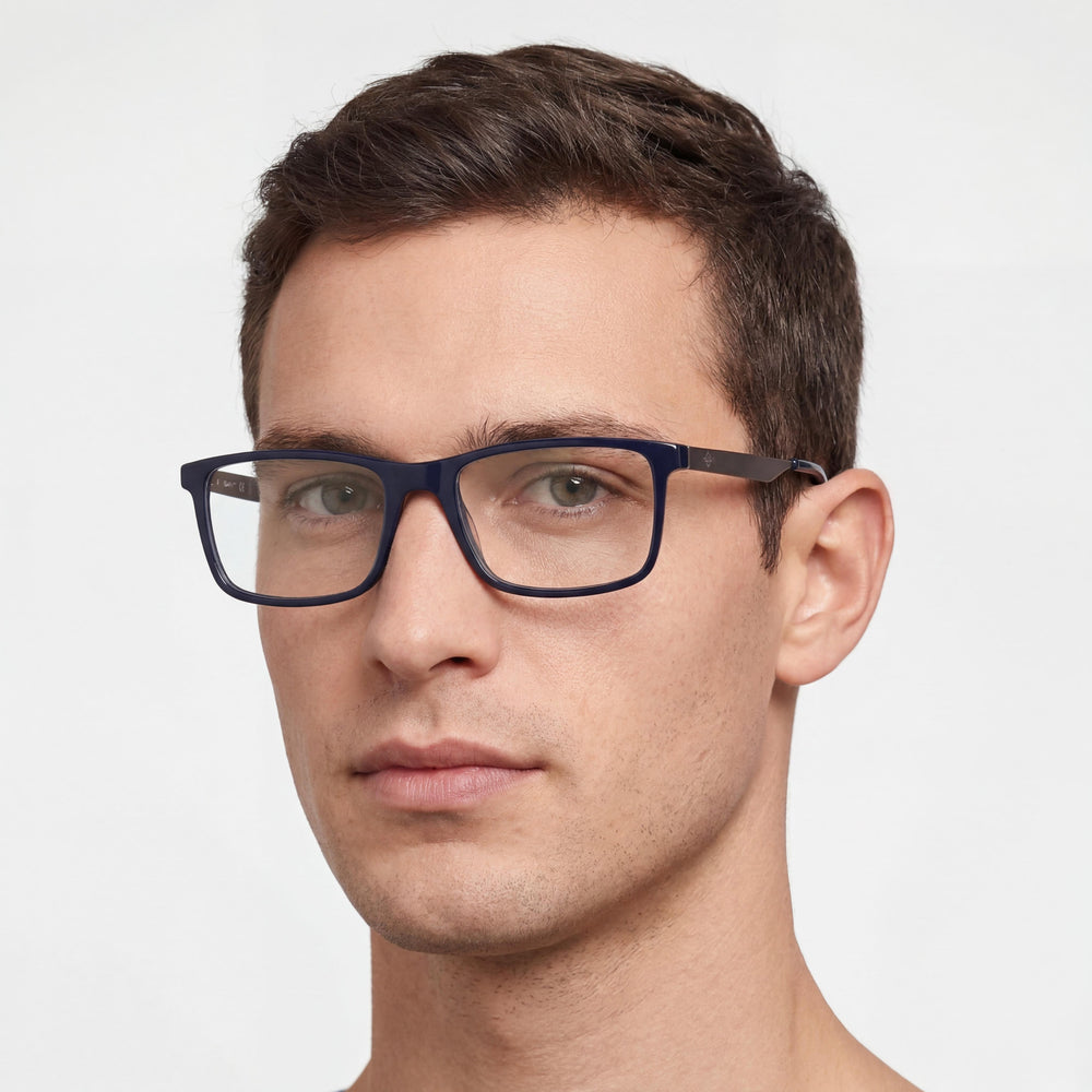 GANT Classic Men's Sunglasses with Shiny Blue Plastic Frame and Polycarbonate Lenses, 54mm Lens Width