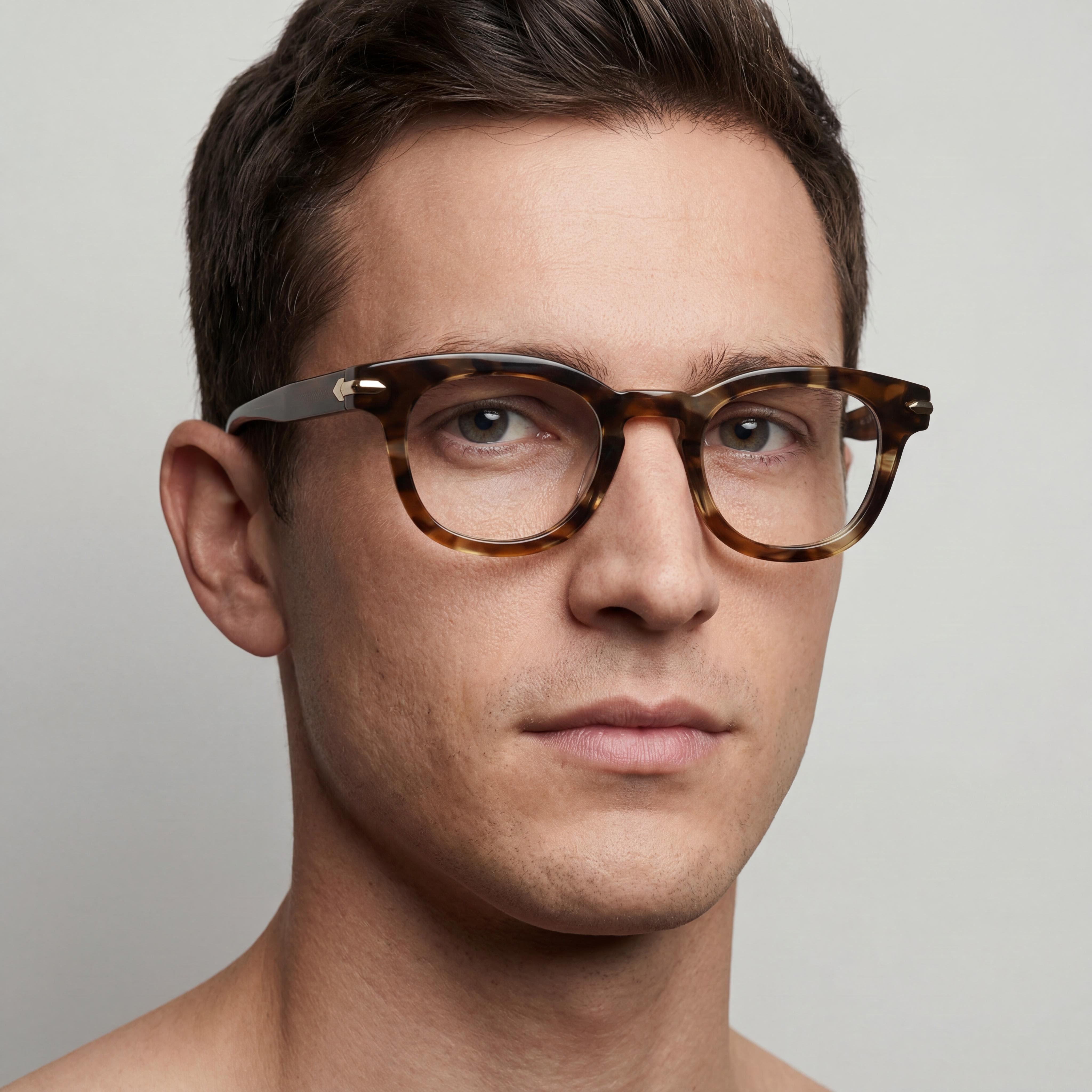 rag & bone Casual Men’s Eyeglasses with Havana Acetate Frame, Lens Width 48mm, Bridge 24mm, Temple 145mm, Photo 3