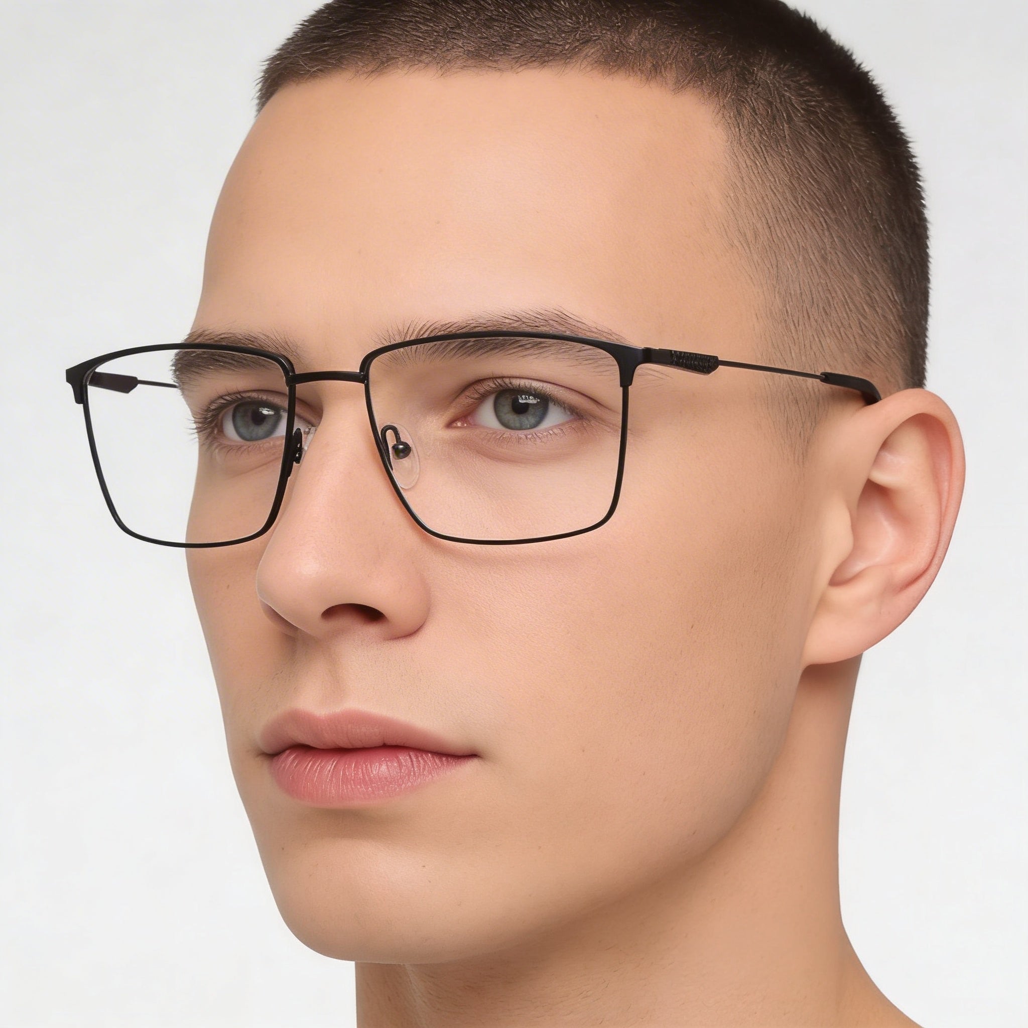 Chesterfield Ch 102xl Men's Eyewear featuring Black Metal Frame and Clear Lenses, Size 57-18-150, Photo 4